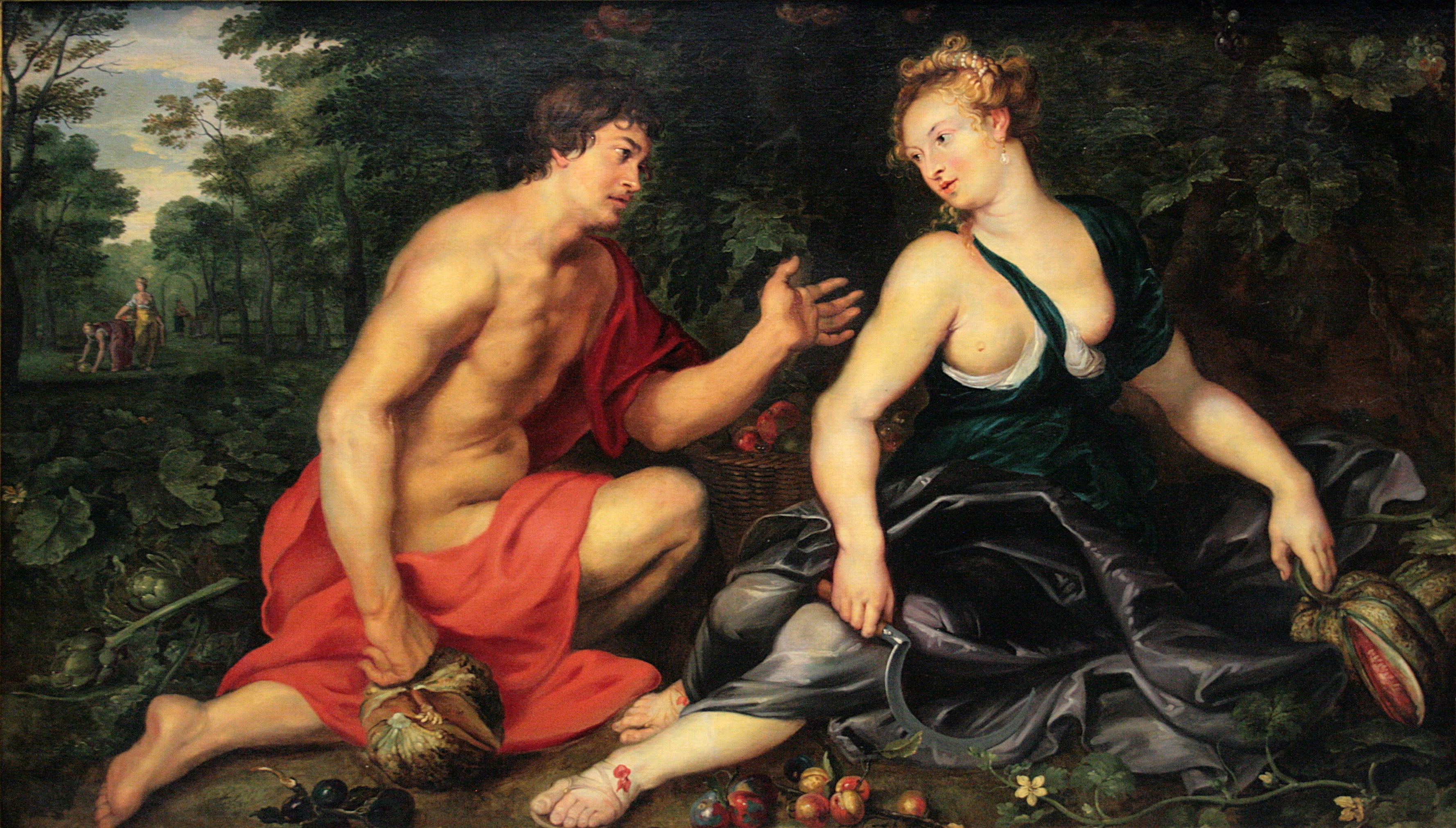 Vertumne et Pomone - Peter Paul Rubens
