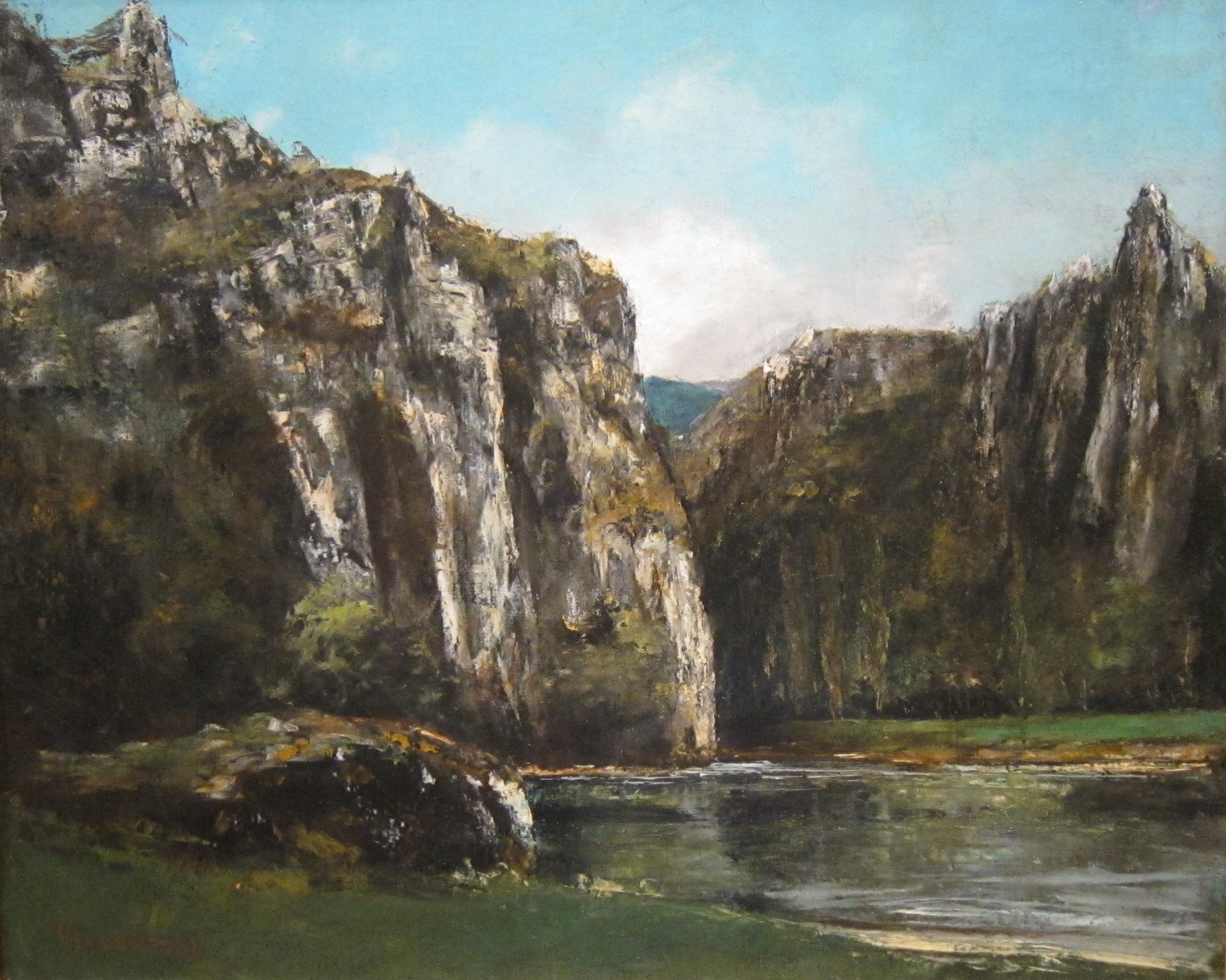 Une gorge dans le Jura - Gustave Courbet