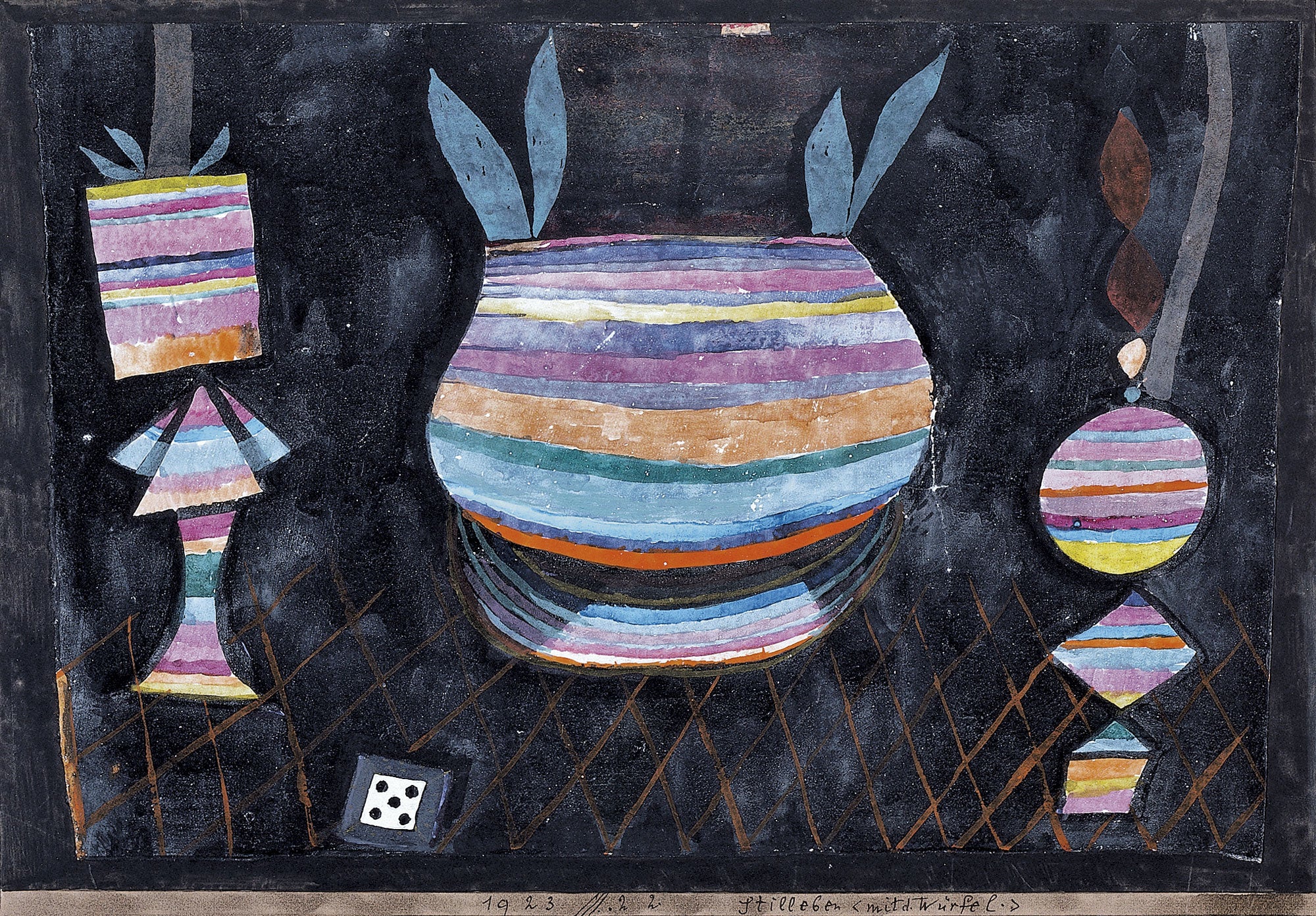 Zátiší s kostkami - Paul Klee