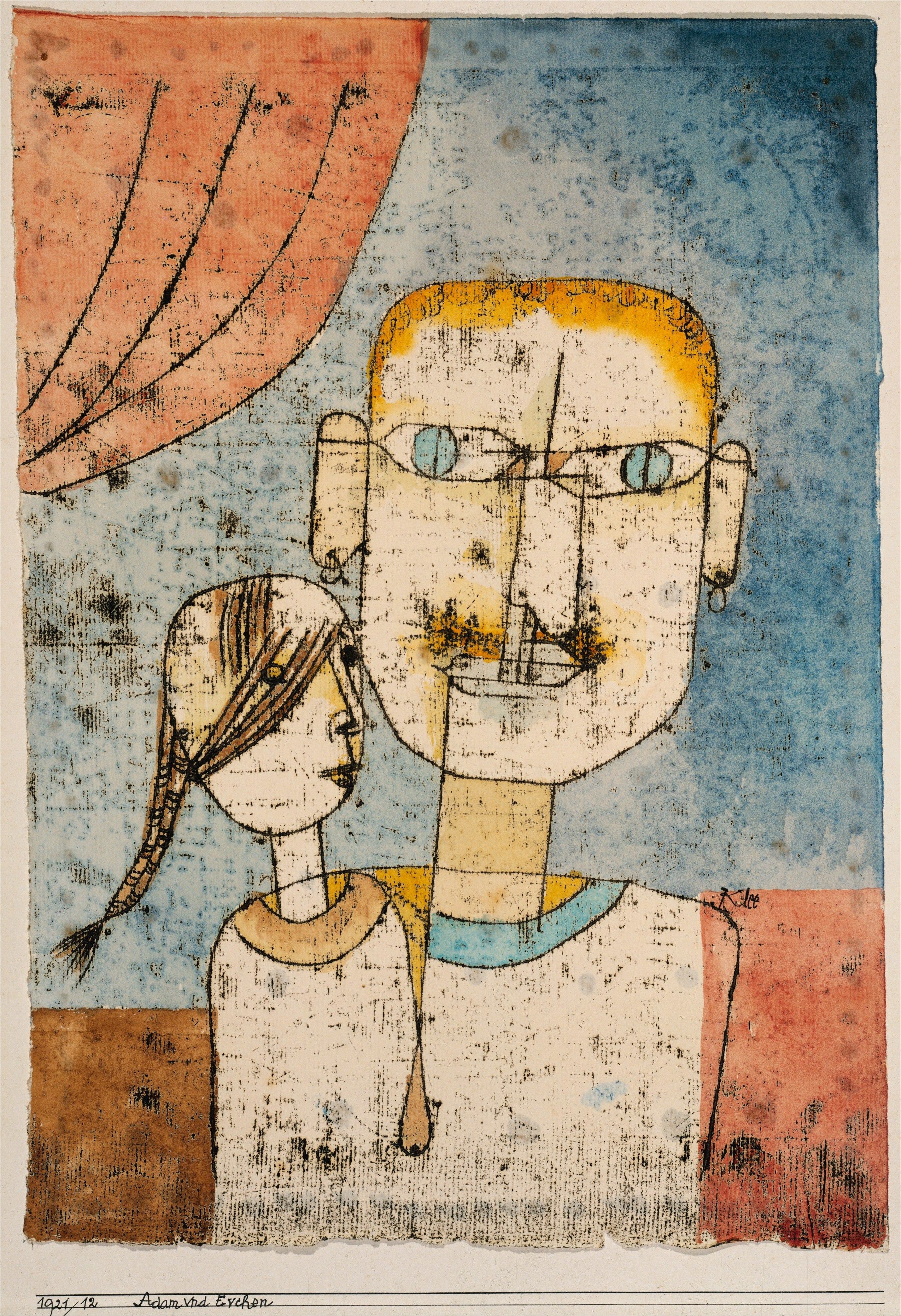 Adam a malá Eva - Paul Klee