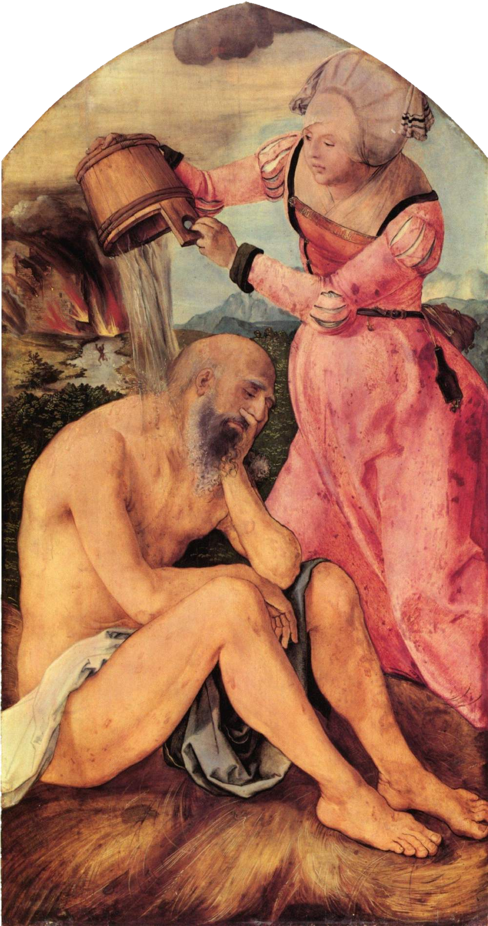 Jabachův oltář: Práce na hnoji - Albrecht Dürer