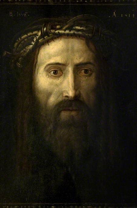 Kristova hlava korunovaná trním - Albrecht Dürer