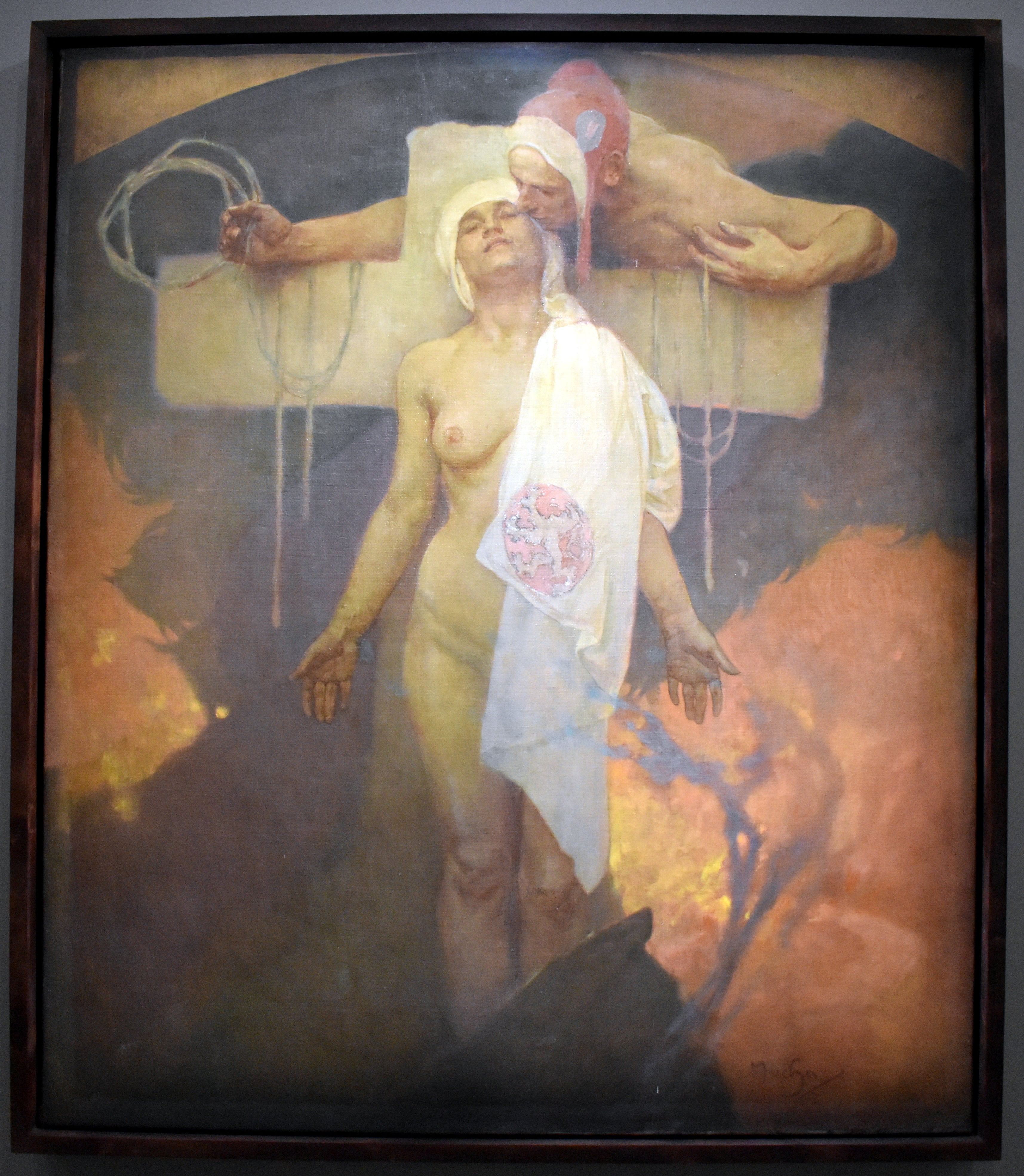 Polibek Francie k Čechám - Alphonse Mucha