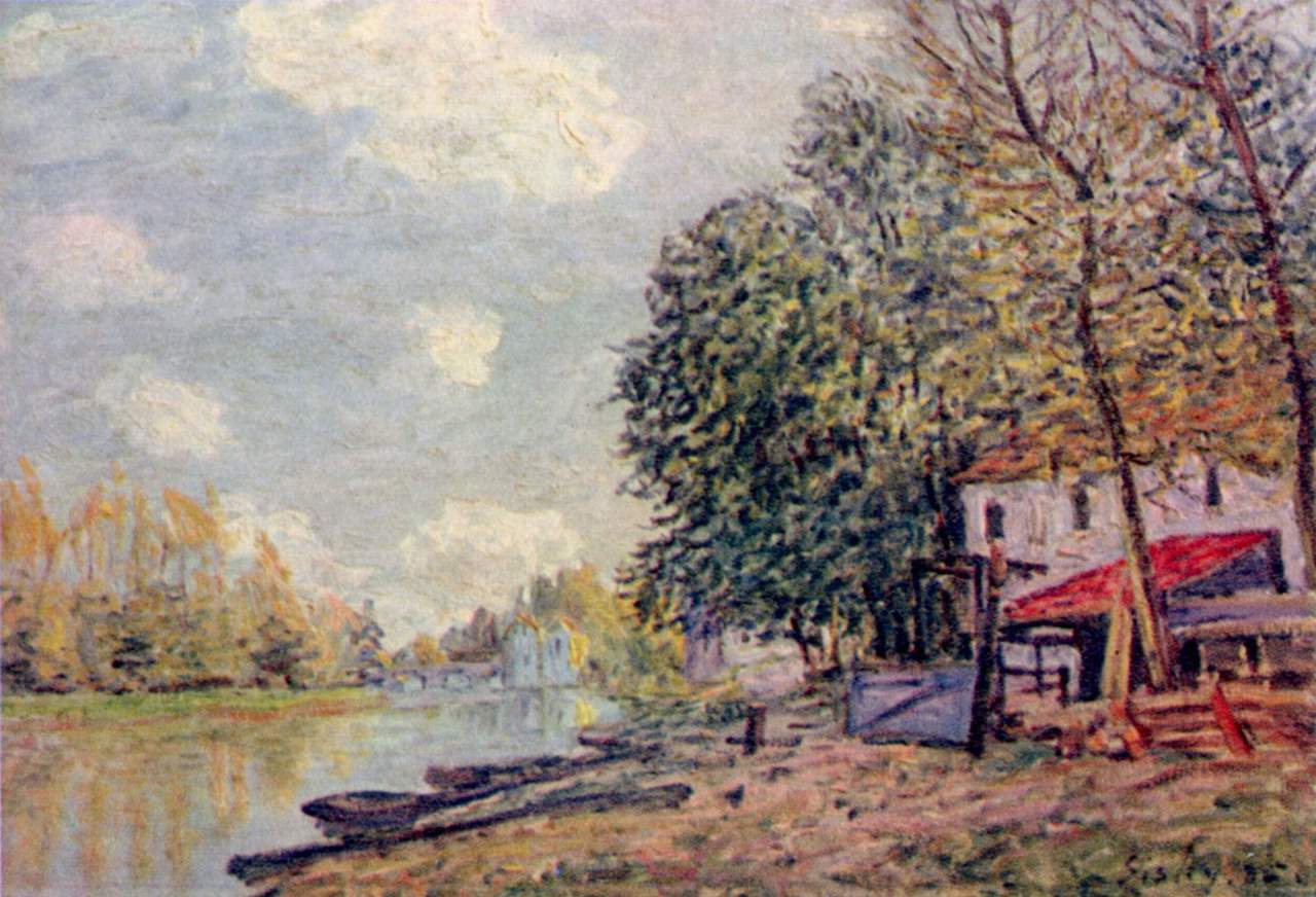 Reproduction du tableau « Le Loing à Moret - Alfred Sisley » par Alpha Reproduction en peinture à l’huile