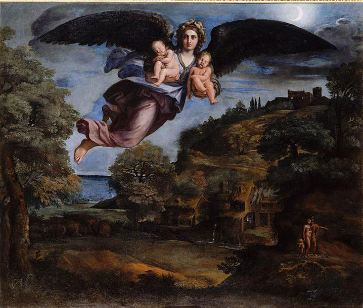 La Nuit portant le Sommeil et la Mort - Annibale Carracci