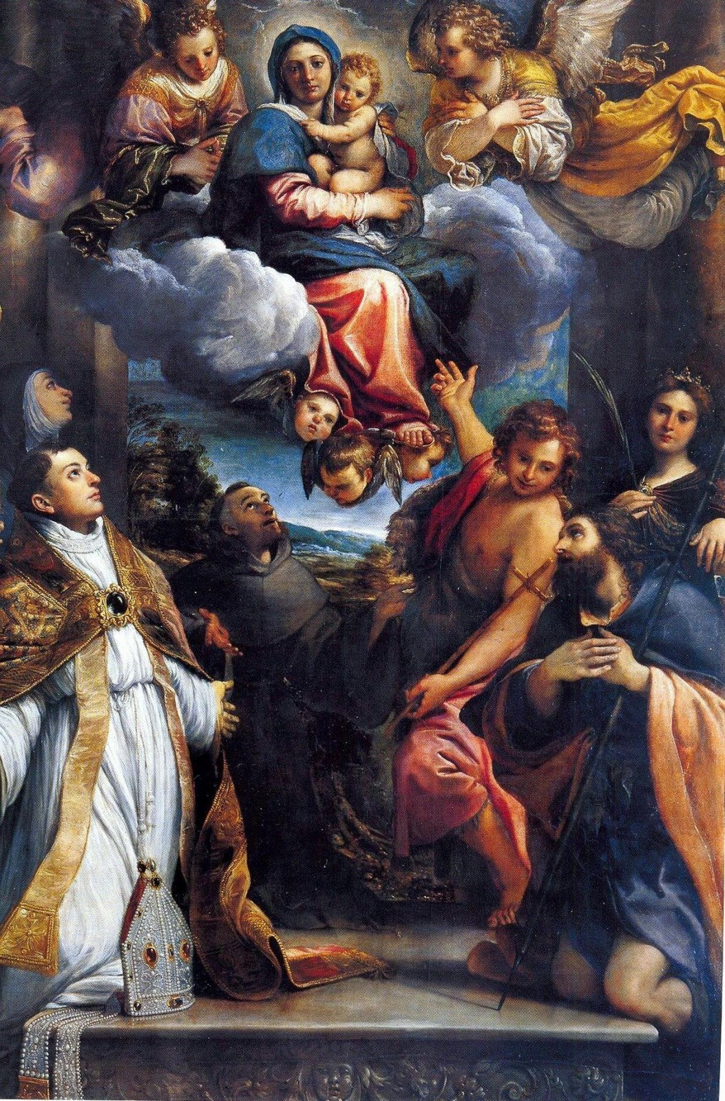 La Madone en gloire avec les saints - Annibale Carracci