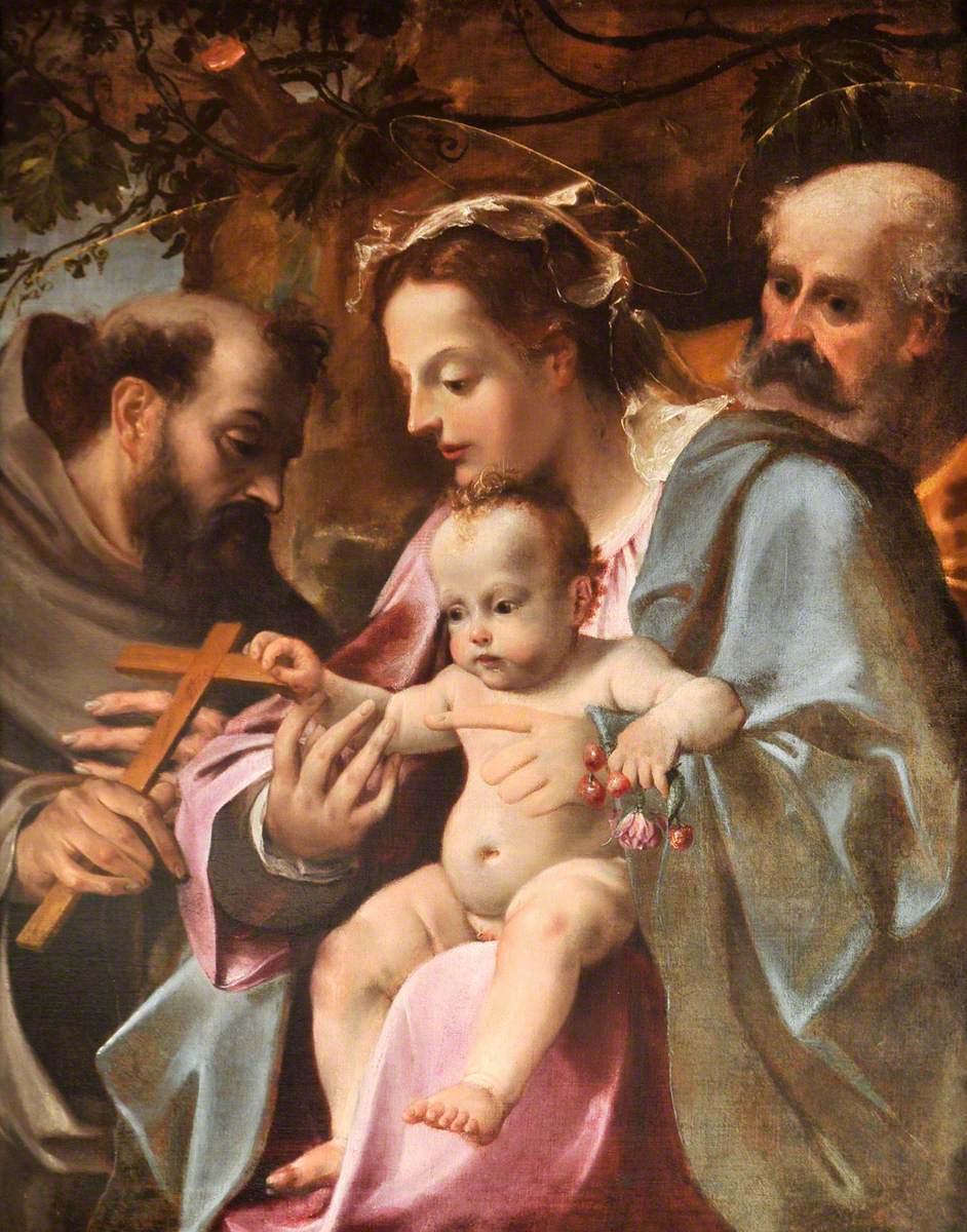 La Sainte Famille avec Saint François - Annibale Carracci