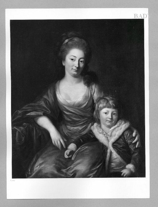 portrait de la mère et de l'enfant (comtesse Senfft von Pilsach et son fils) - Anton Graff