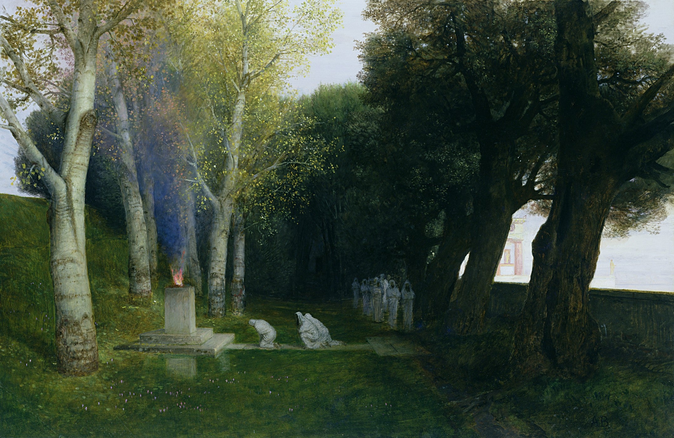 Bosquet sacré (II) - Arnold Böcklin