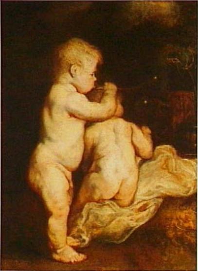 Deux enfants soufflant des bulles, vers 1617 - Antoine van Dyck