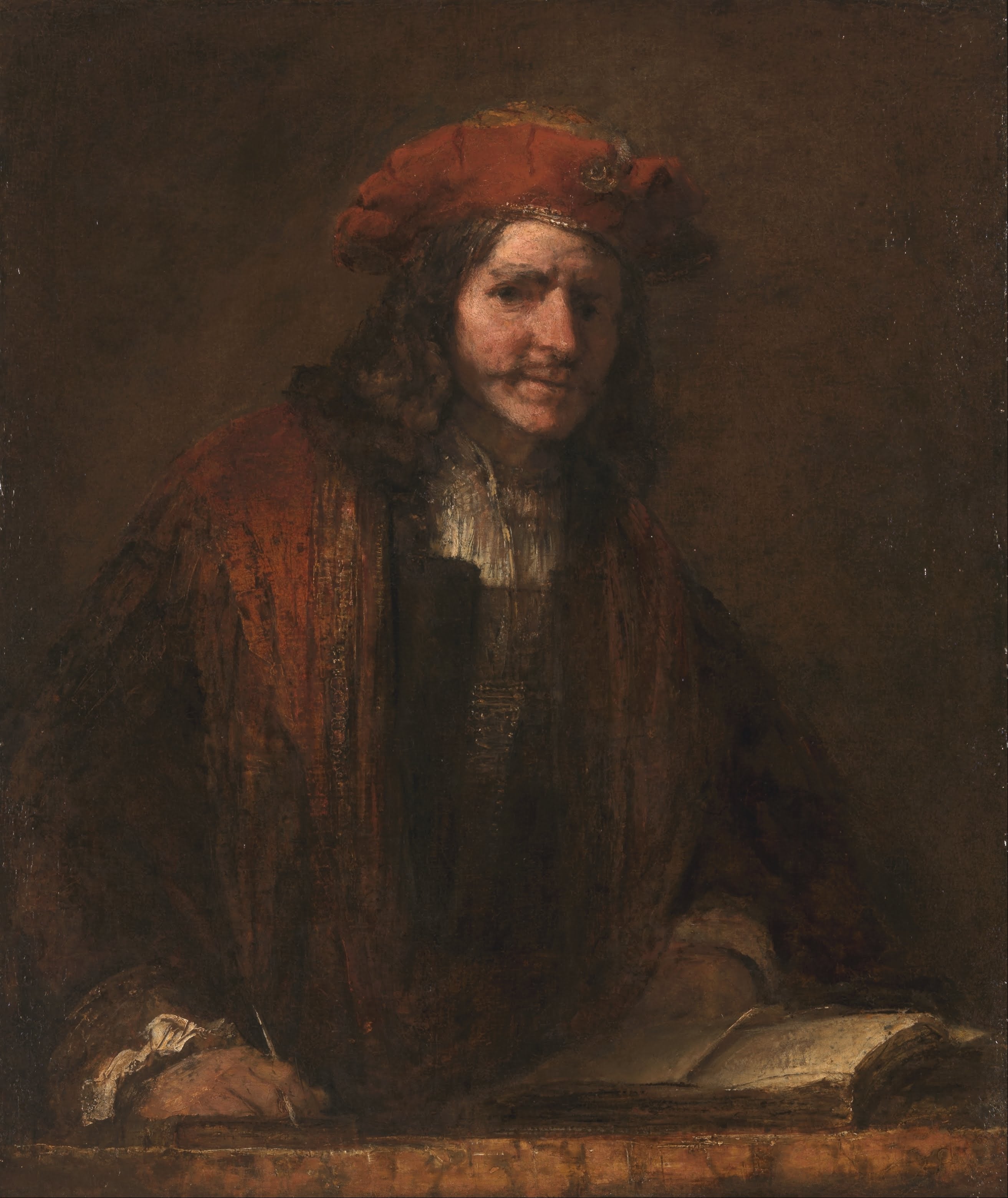 Reproduction du tableau « L'homme au bonnet rouge - Rembrandt » par Alpha Reproduction en peinture à l’huile