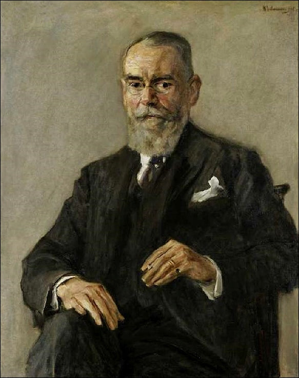 Portrét Augusta Batschariho - Max Liebermann