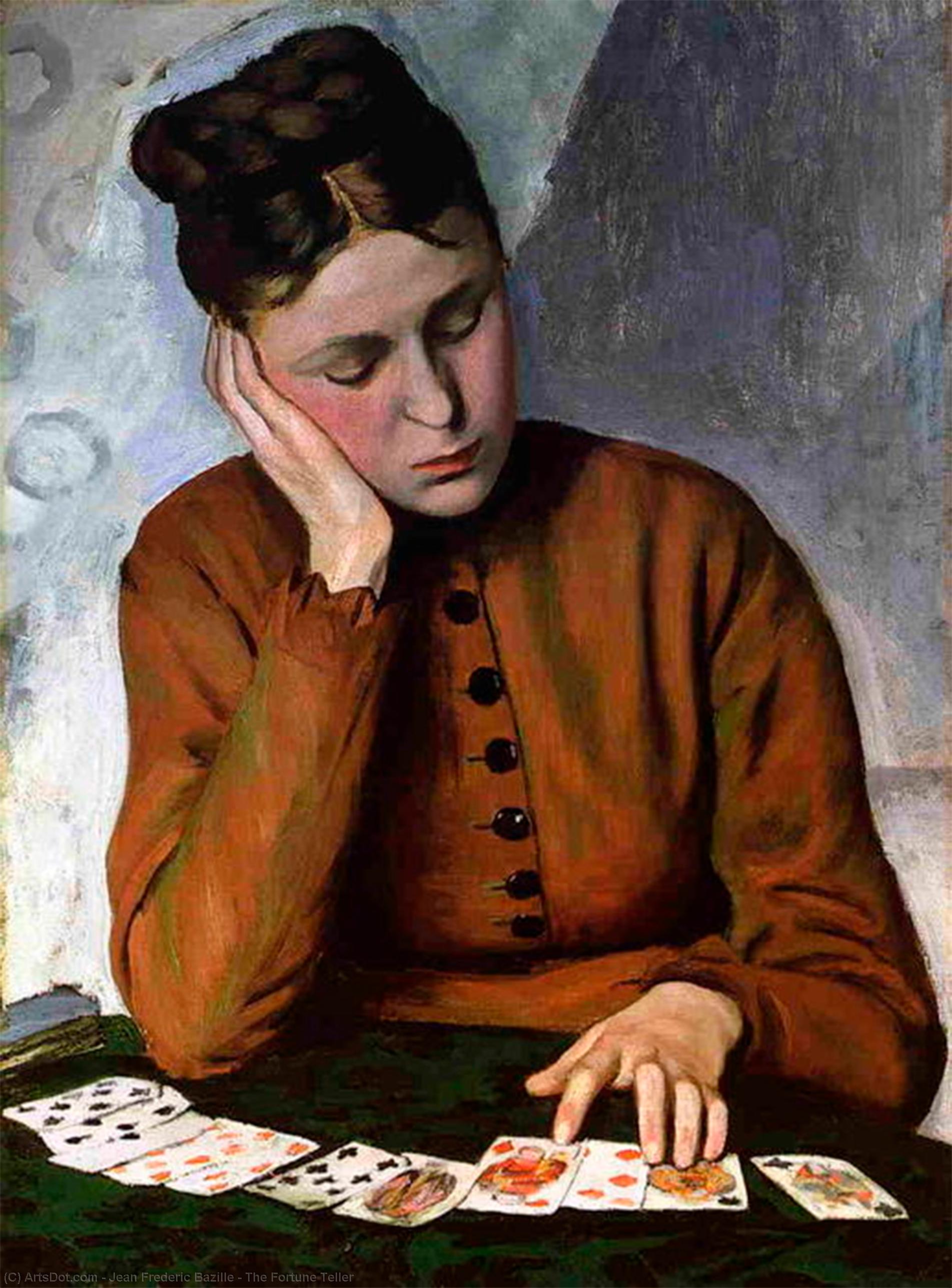 Reproduction du tableau « La Tireuse de cartes - Frédéric Bazille » par Alpha Reproduction en peinture à l’huile
