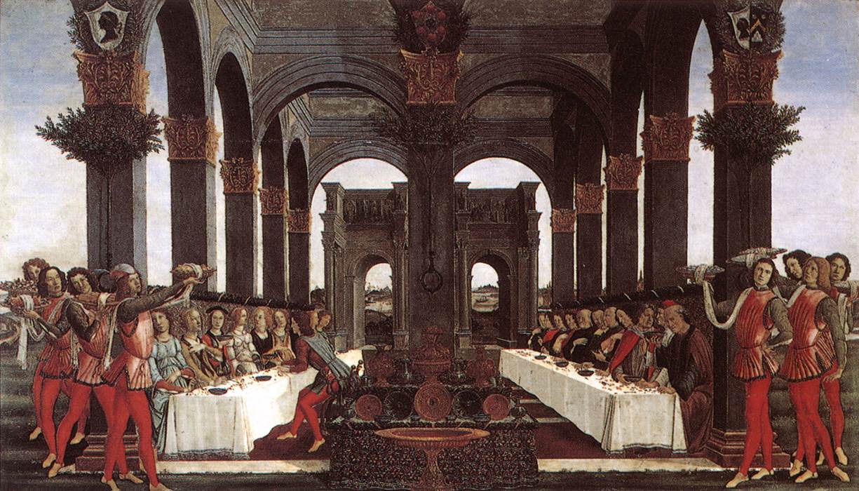 Histoire de Nastagio degli Onesti, quatrième épisode - Sandro Botticelli