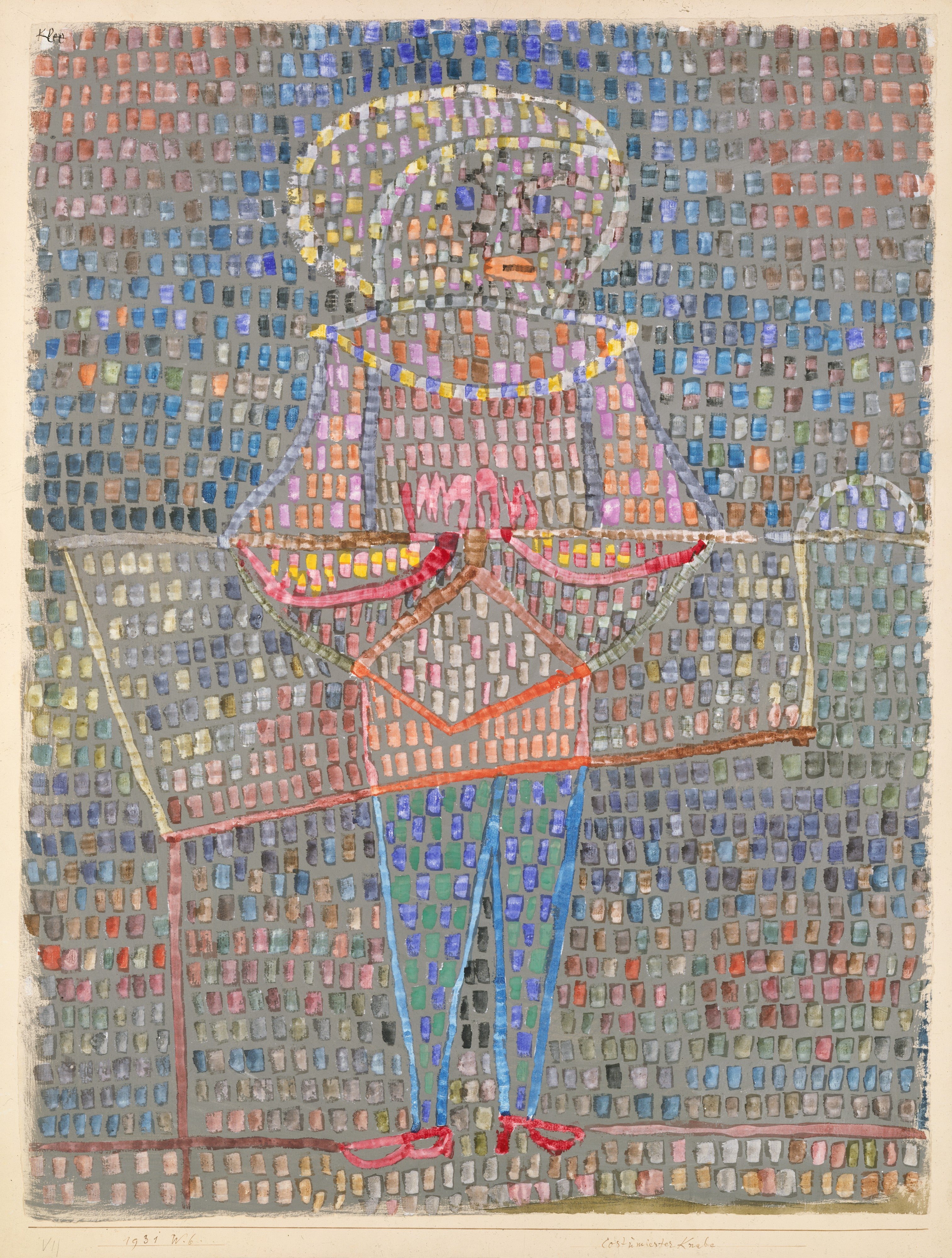 Chlapec v kostýmu - Paul Klee