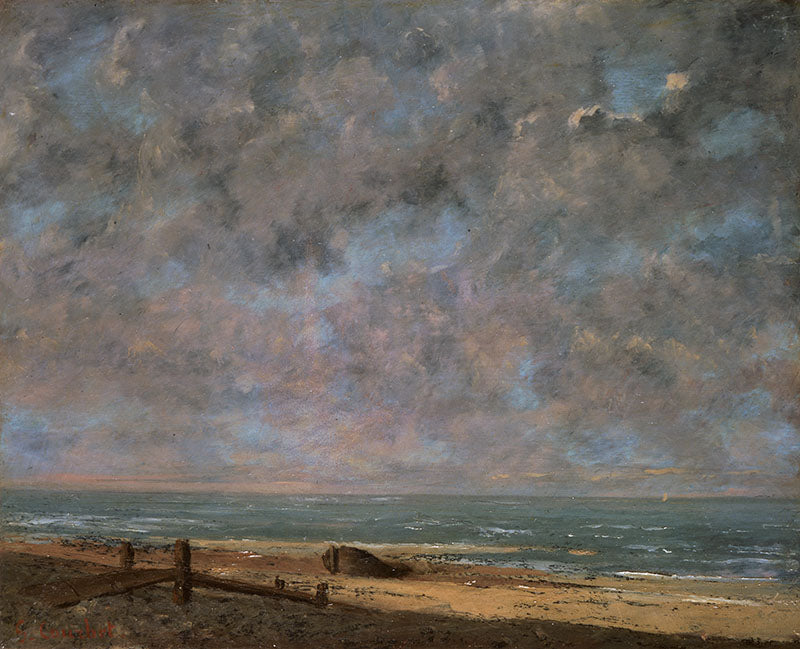 La Mer, à Étretat - Gustave Courbet