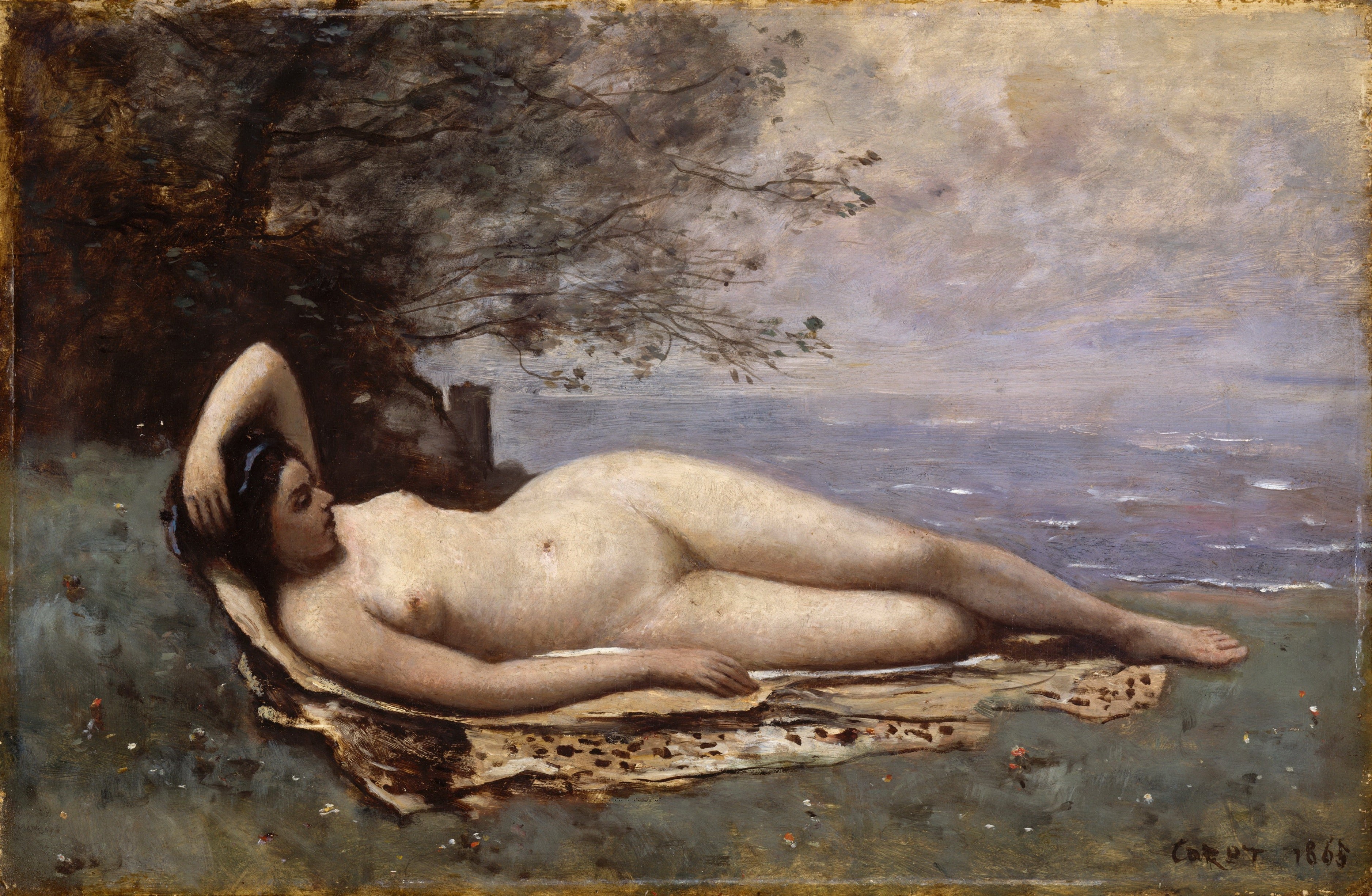 Bacchante au bord de la mer - Jean-Baptiste Camille Corot