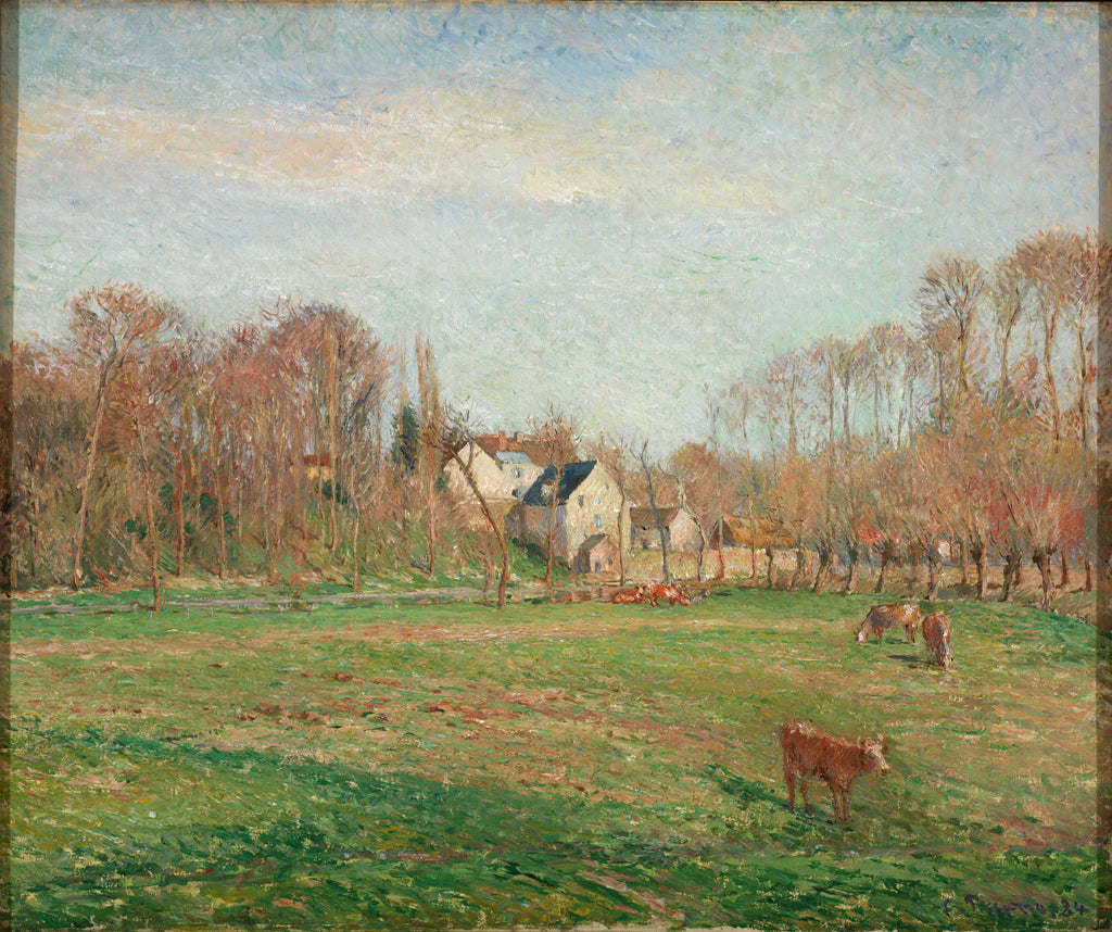 Reproduction du tableau « Petit-Moulin et prairie à Osny - Camille Pissarro » par Alpha Reproduction en peinture à l’huile