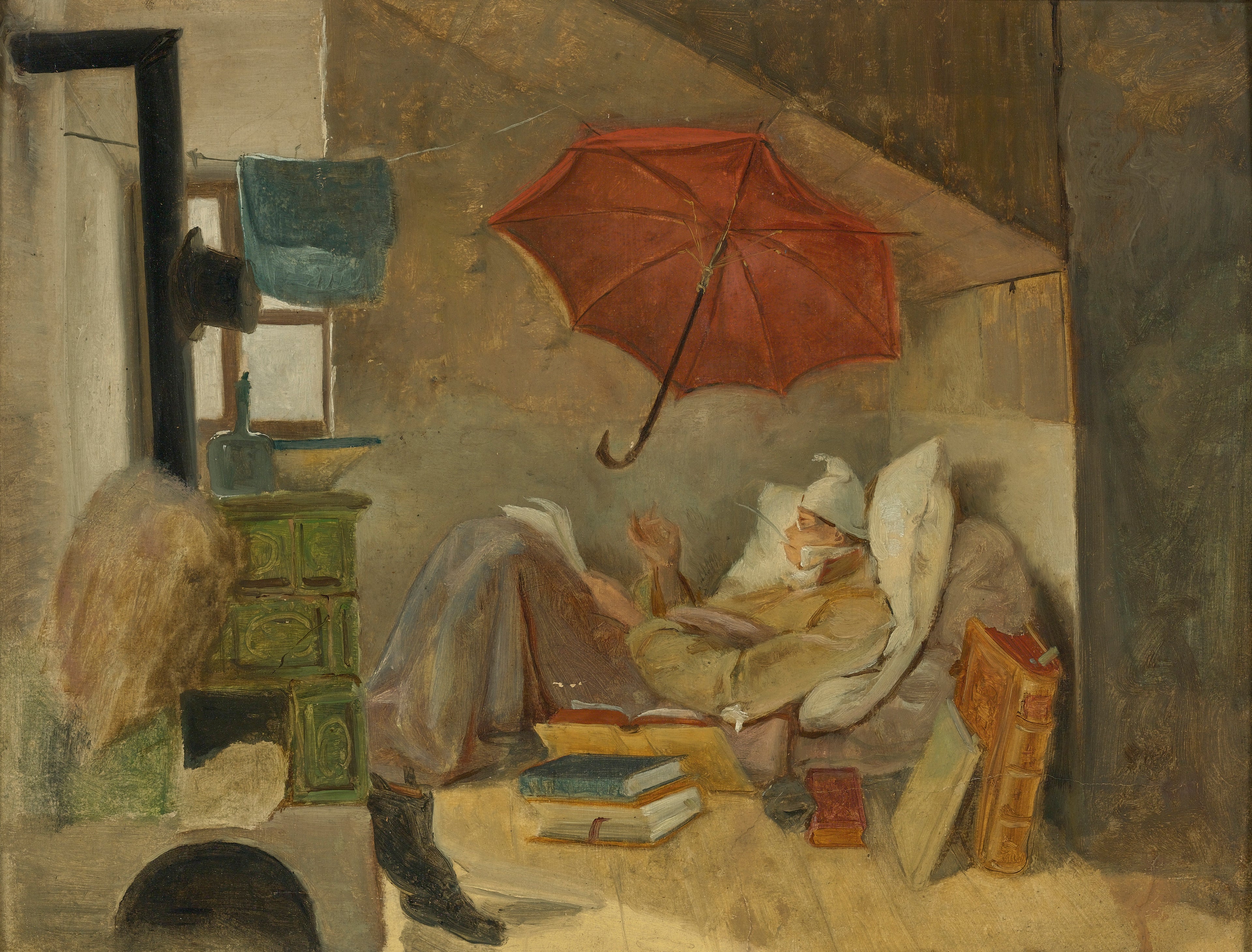 Chudý básník - Carl Spitzweg