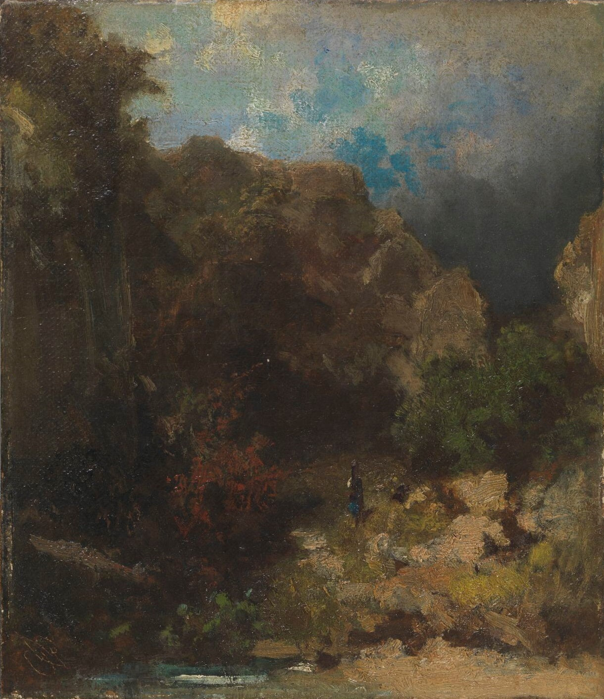Mlékařka v horském lese - Carl Spitzweg