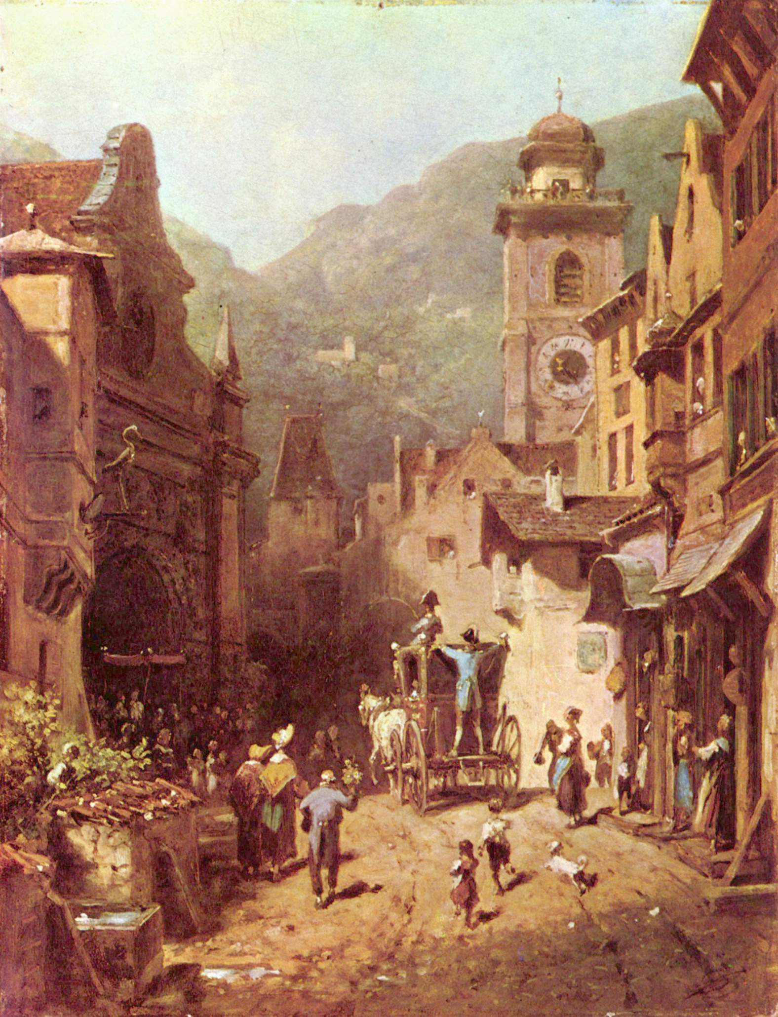 Návštěva místního prince - Carl Spitzweg