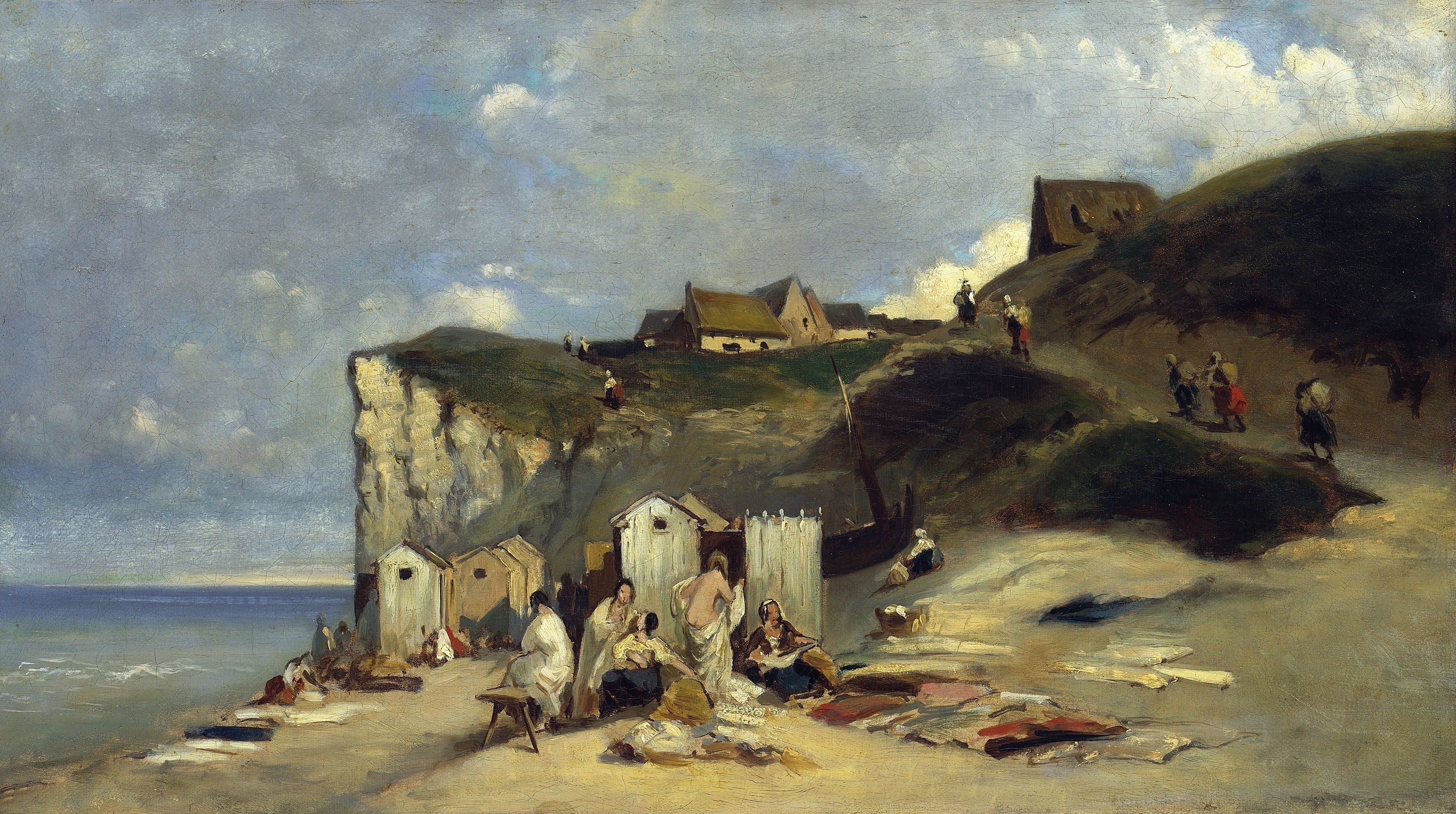 Koupel ženy v Dieppe I - Carl Spitzweg