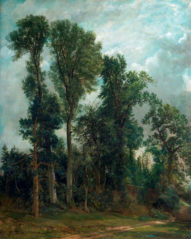 Les arbres de Hampstead : le chemin vers l'église - John Constable