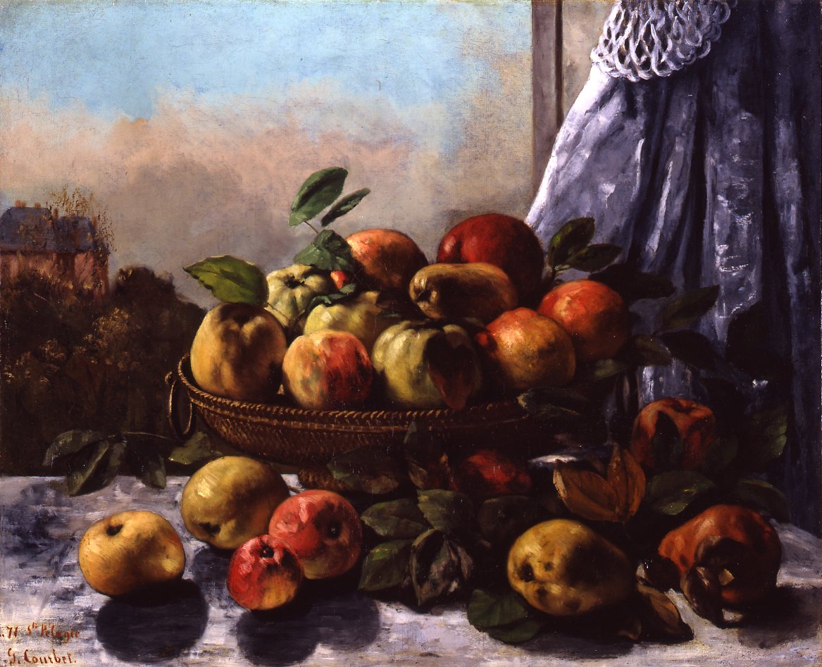 Fruits dans une corbeille - Gustave Courbet