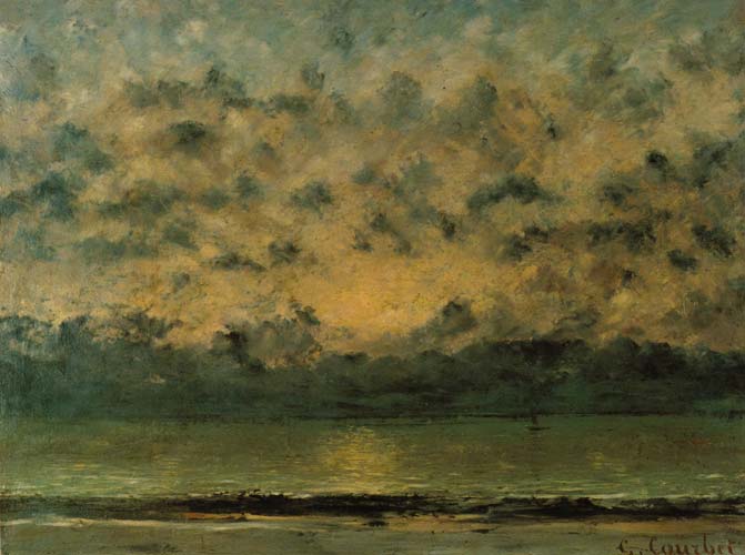 Sur les bords du lac Léman - Gustave Courbet