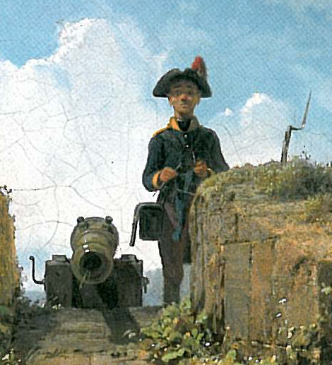 Strážce, pletení - Carl Spitzweg