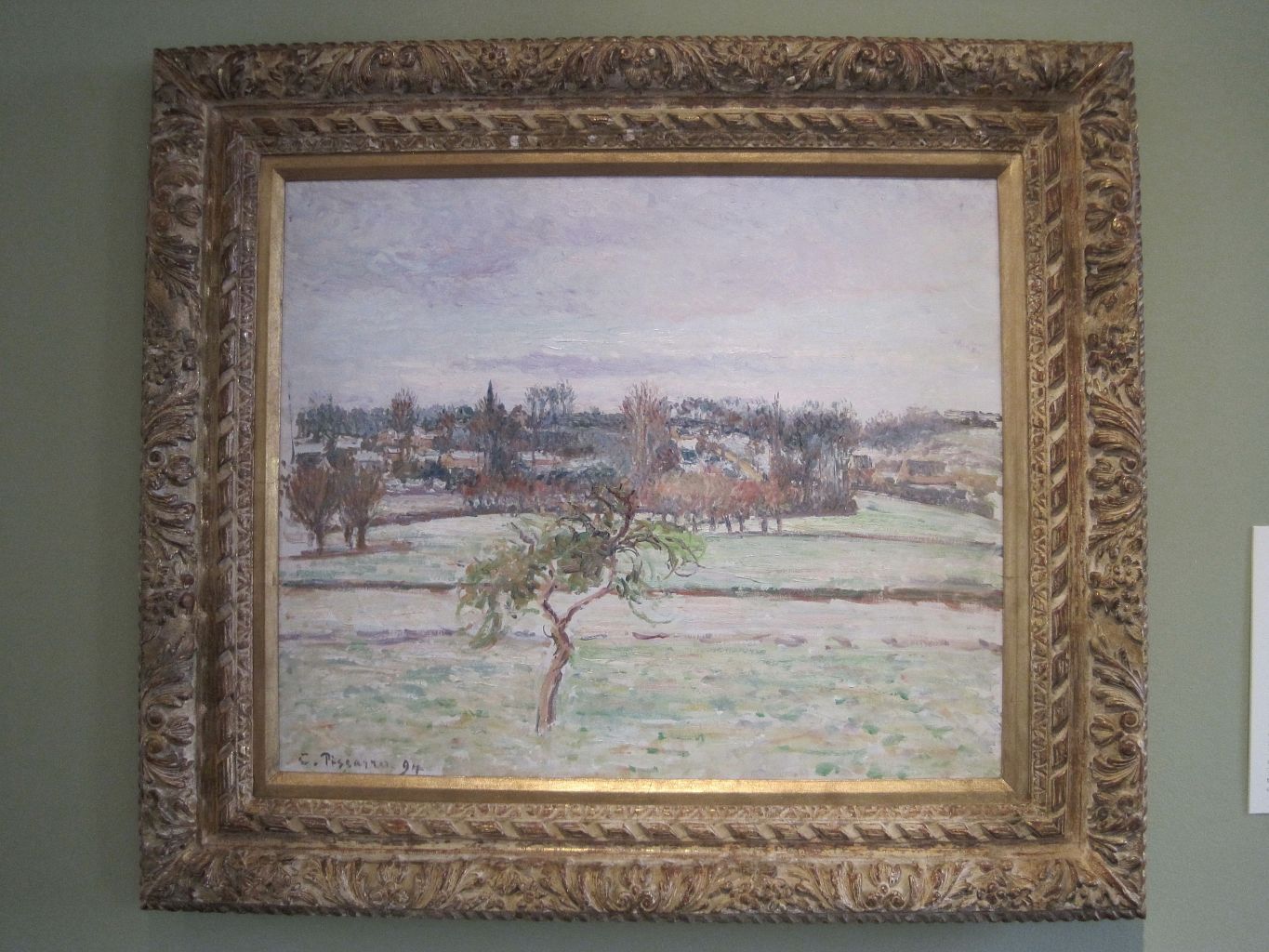 Reproduction du tableau « Le Pommier, effet de neige à Éragny - Camille Pissarro » par Alpha Reproduction en peinture à l’huile
