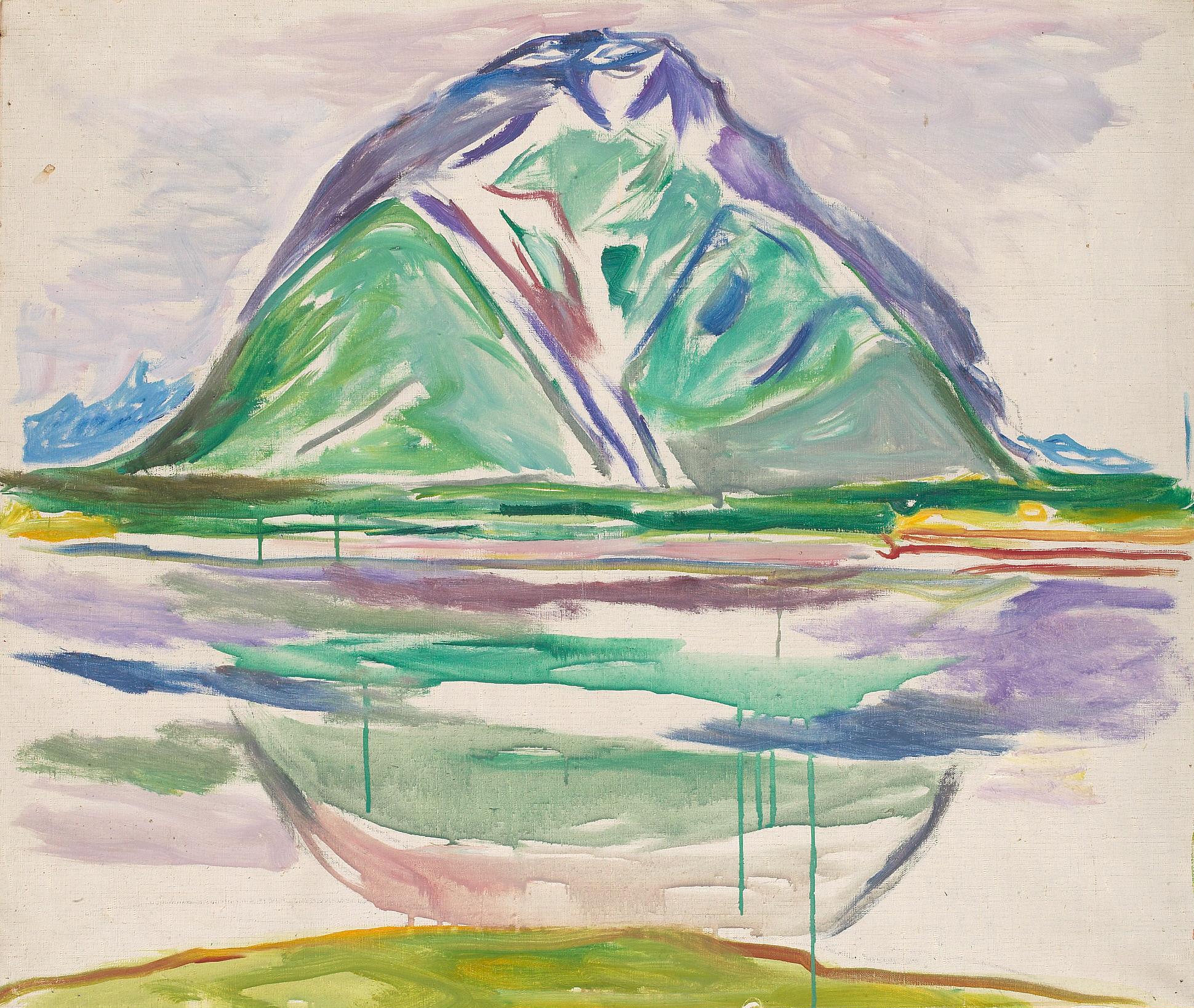 Reproduction du tableau « Montagnes - Edvard Munch » par Alpha Reproduction en peinture à l’huile