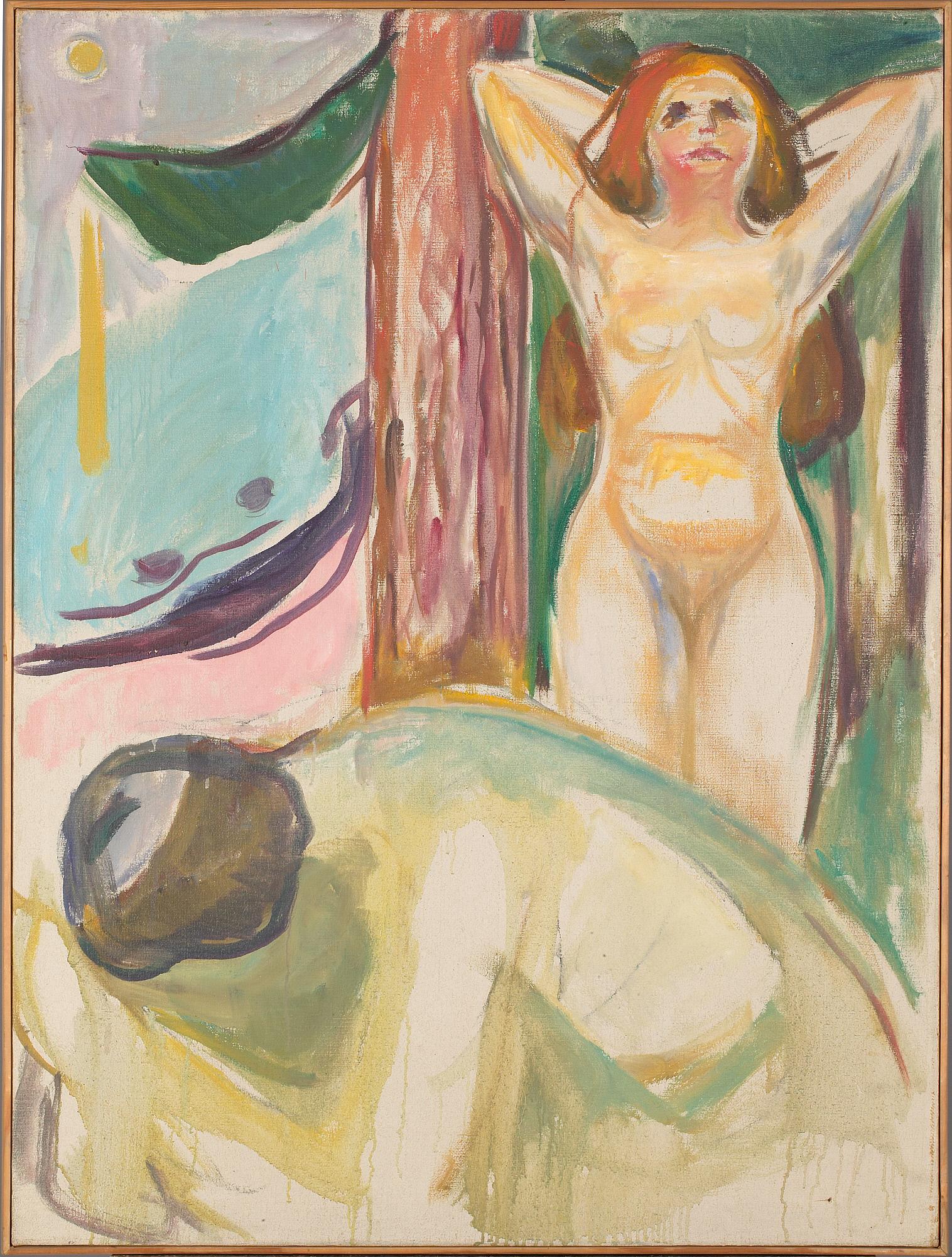 Reproduction du tableau « Couple nu sur la plage - Edvard Munch » par Alpha Reproduction en peinture à l’huile