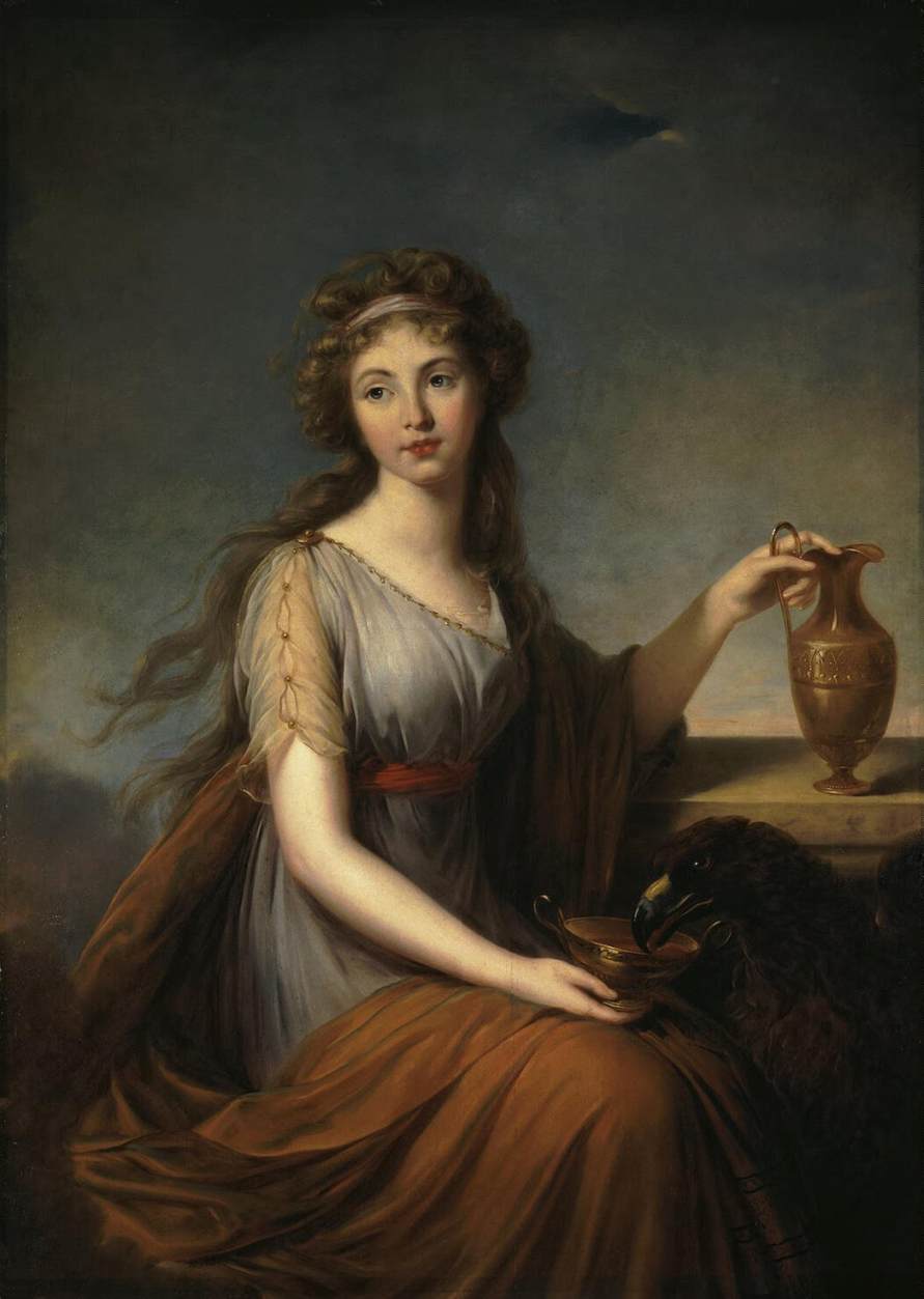 Portrait d'Anne Pitt en Hébé - Élisabeth Vigée Le Brun
