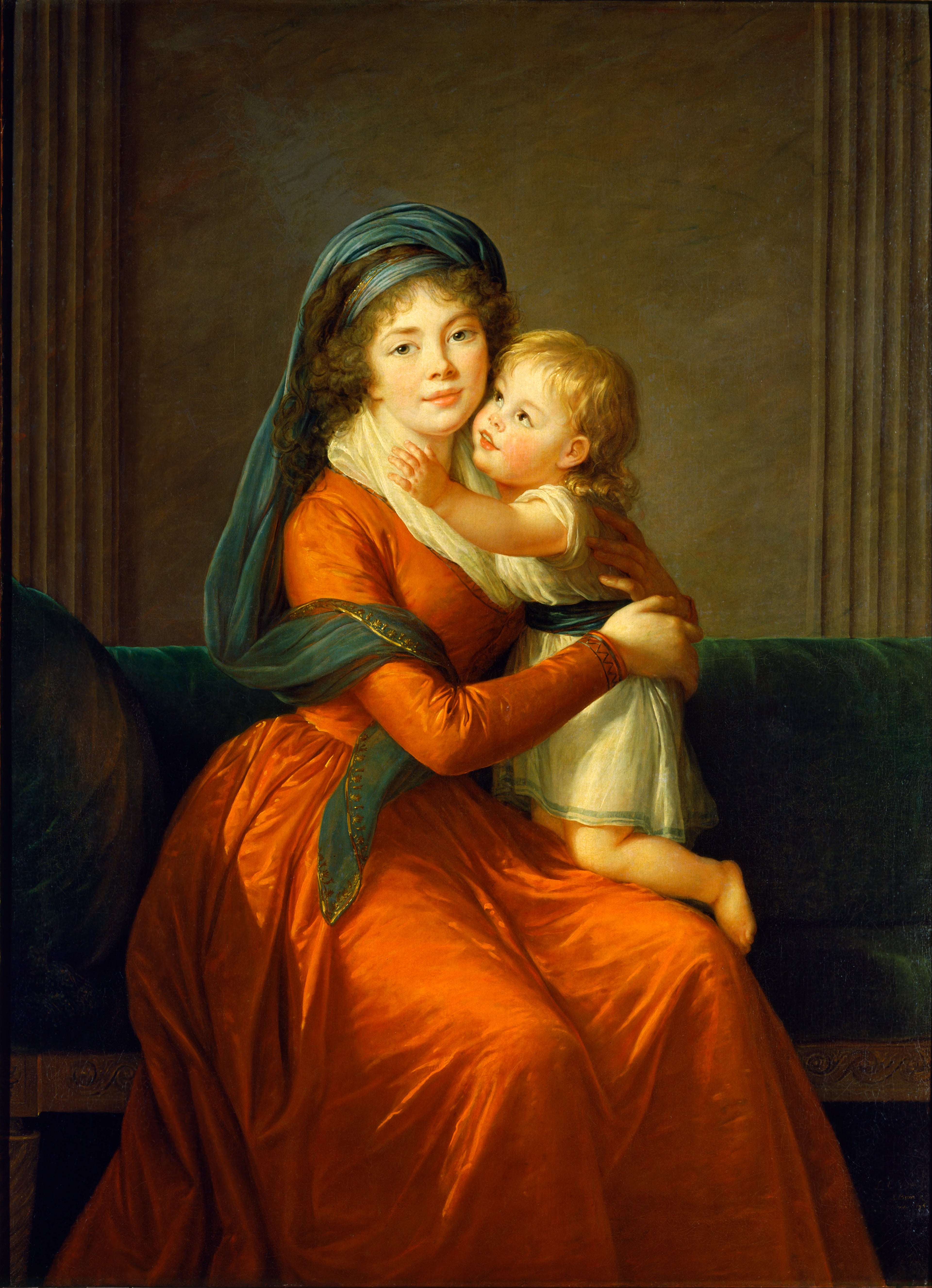 Portrait de la princesse Alexandra Golitsyna et de son fils Piotr - Élisabeth Vigée Le Brun