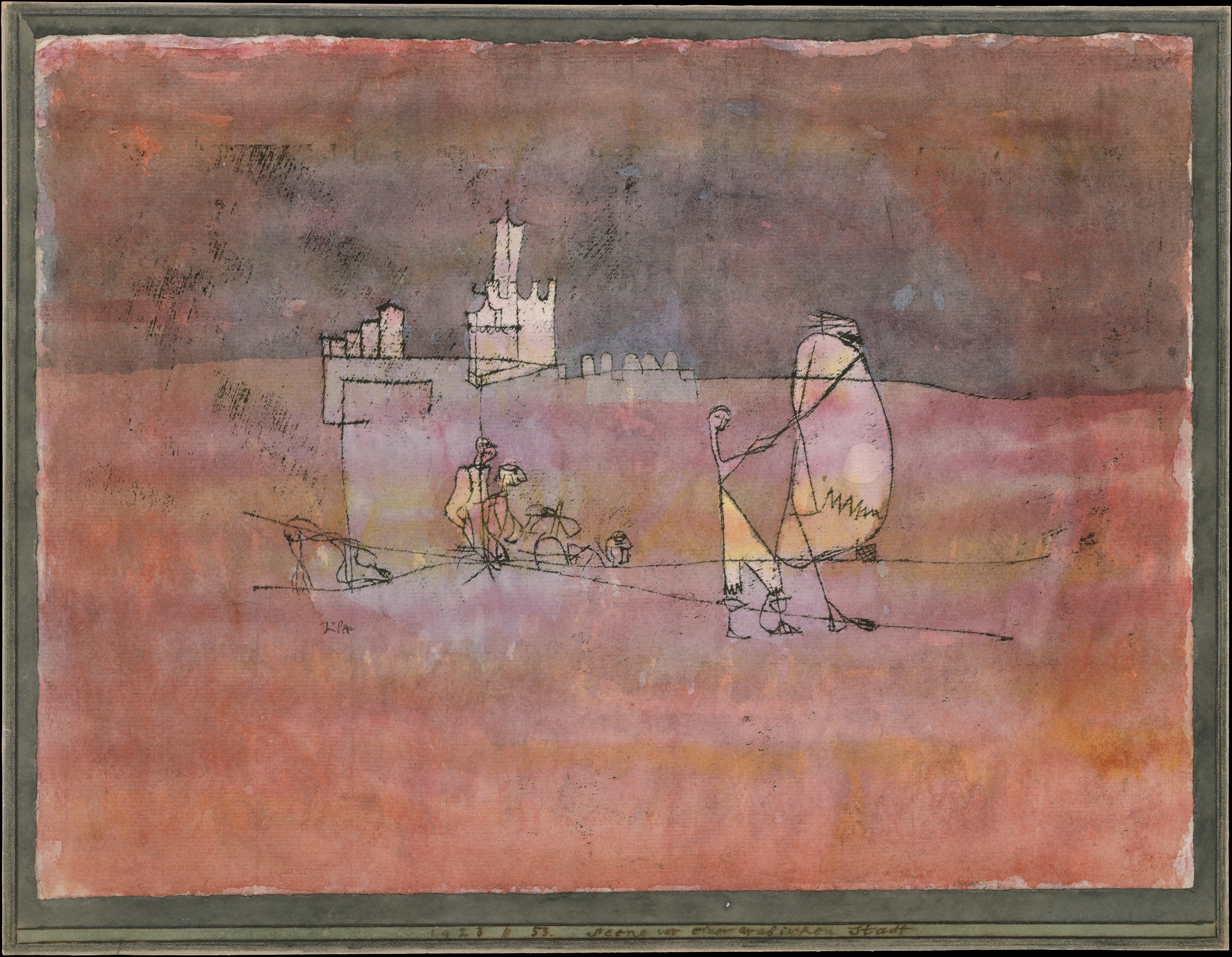 Epizoda před arabským městem - Paul Klee
