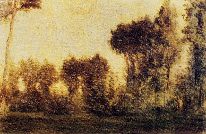 Krajina s závěsem stromů - Paul Gauguin