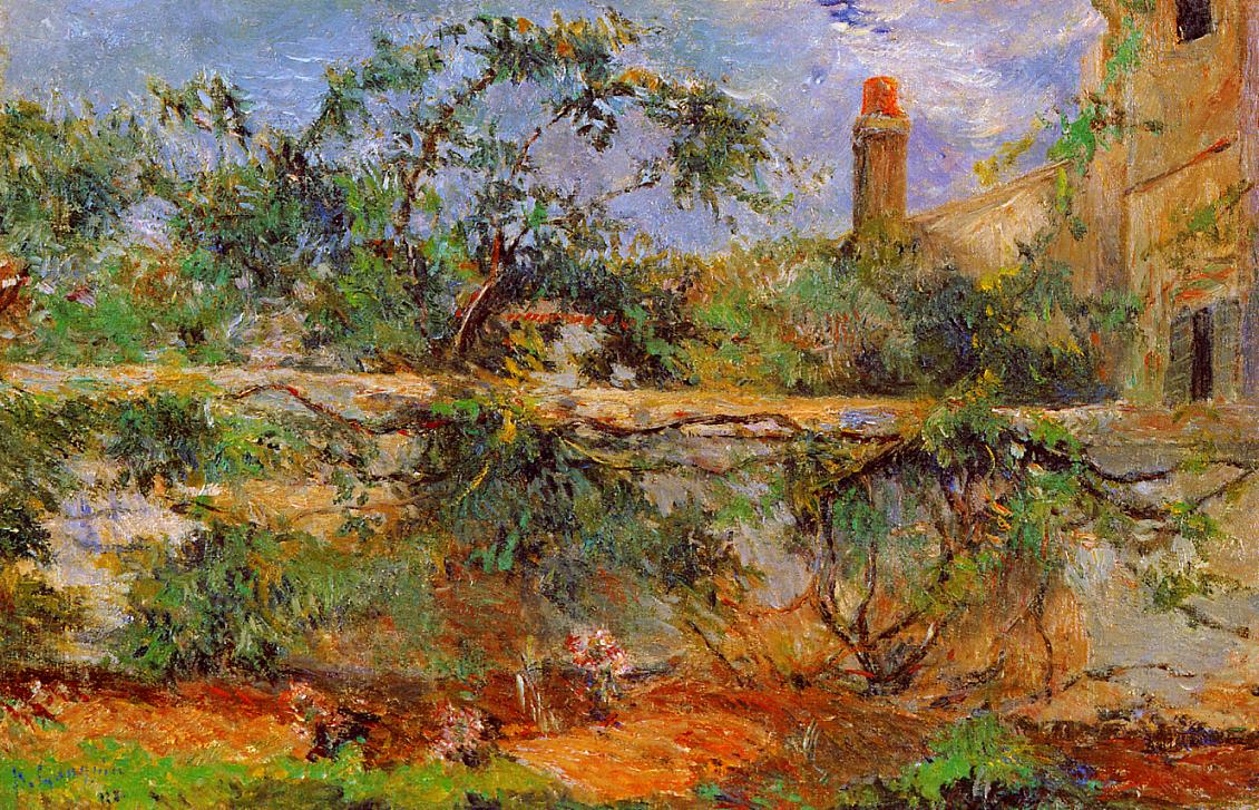 Sousední zeď, nebo Sady - Paul Gauguin