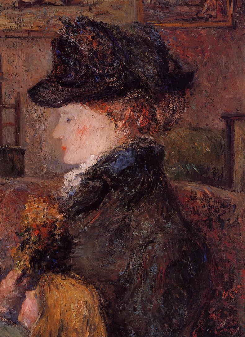 Portrét ženy (Ingeborg Thaulow) - Paul Gauguin