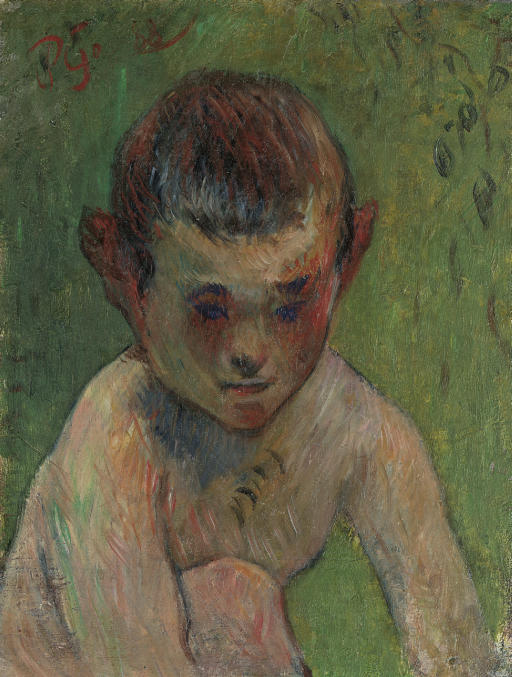 Malý bretaňský plavec - Paul Gauguin