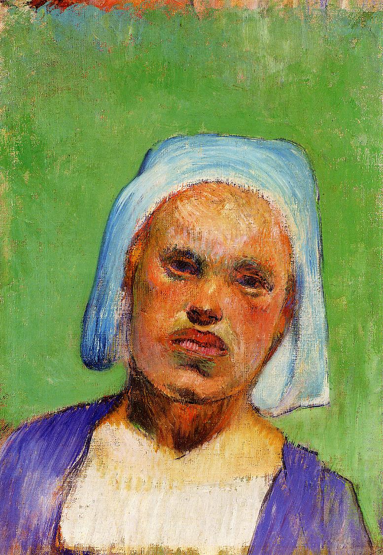 Portrét Pont-avennois, možná Marie Louarn - Paul Gauguin