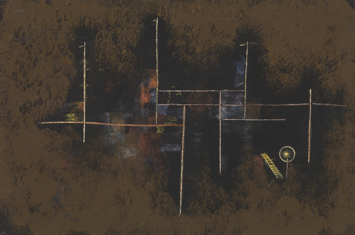lešení pro novou budovu - Paul Klee