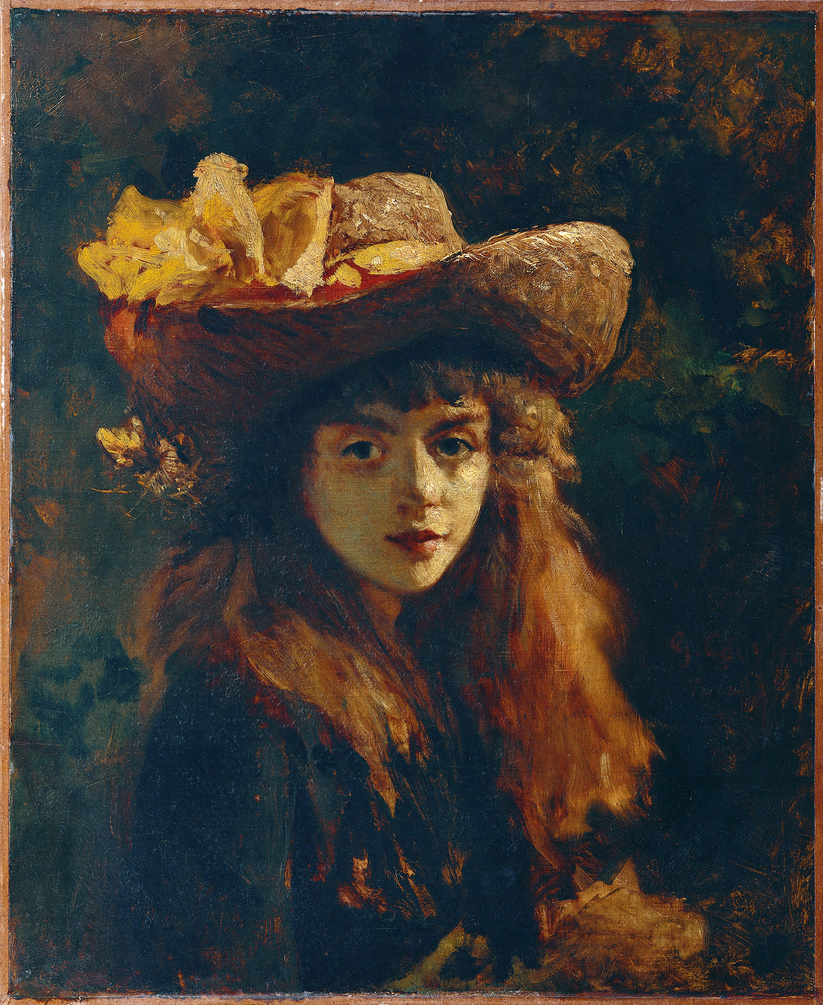 Portrait d'une fille - Gustave Courbet
