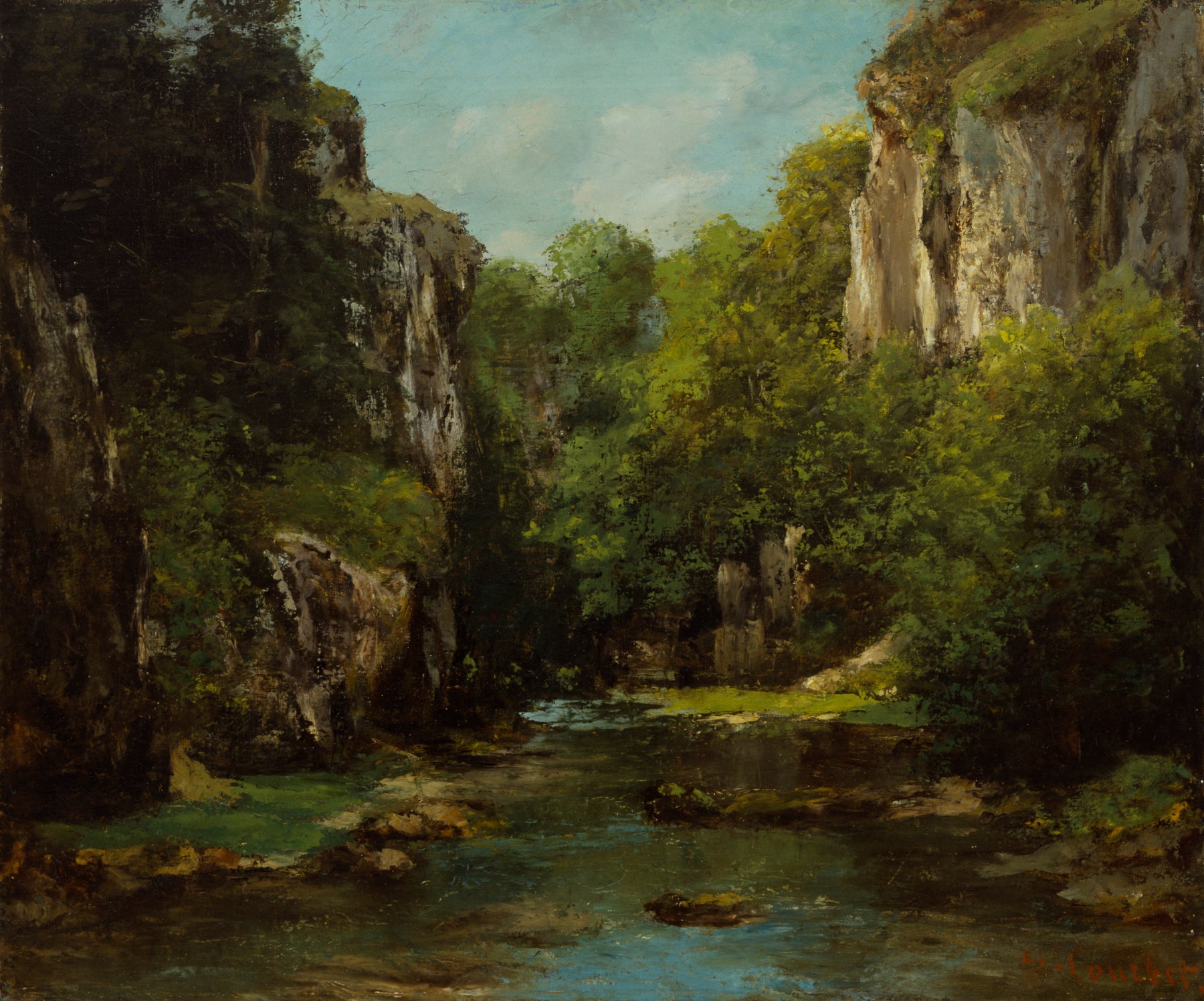 La rivière des puits-noirs - Gustave Courbet