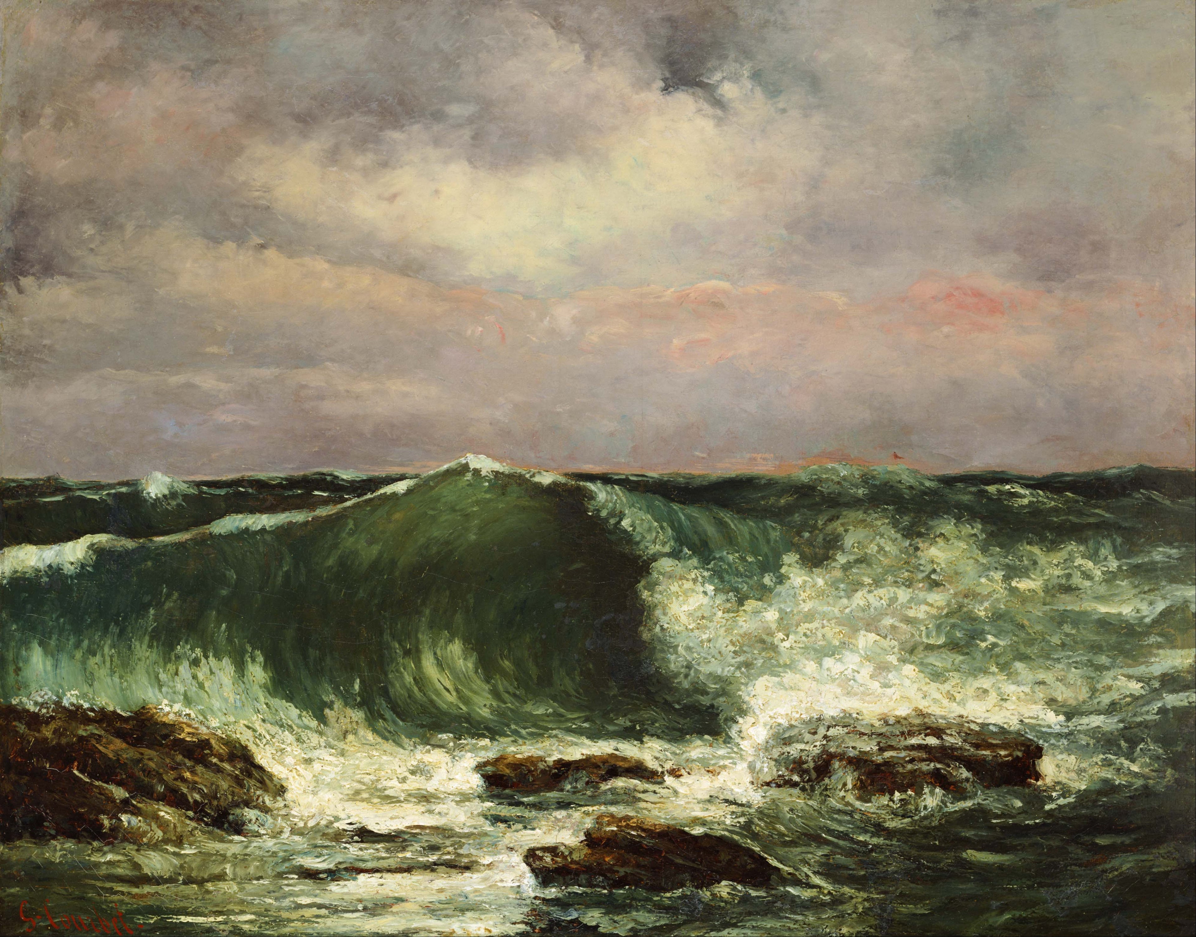 La vague - Gustave Courbet