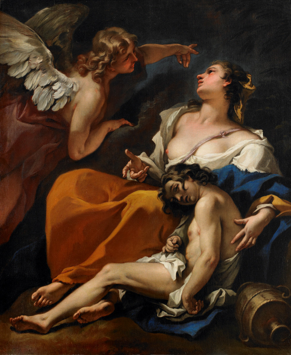 Agar et Ismael sauvés par l'ange - Sebastiano Ricci