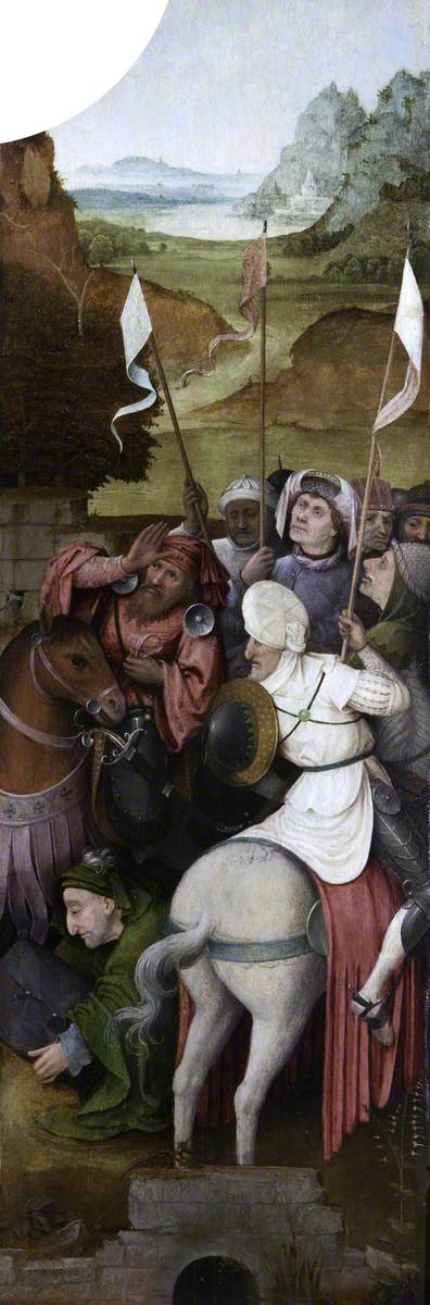 L'Escorte montée des Rois mages (triptyque, intérieur de l'aile droite) - Hieronymus Bosch
