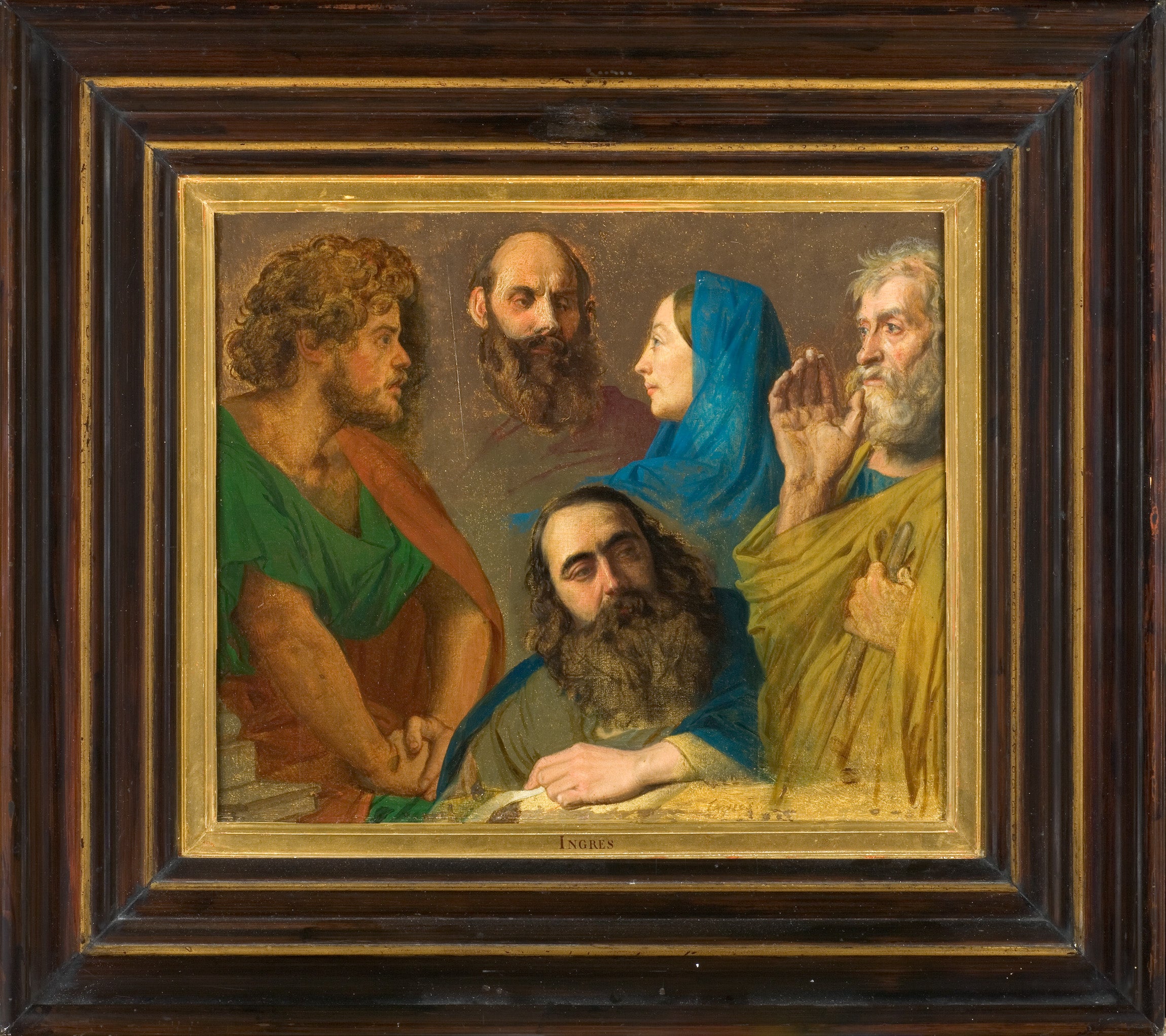 Studie pro "Ježíš uprostřed doktorů" - Jean-Auguste-Dominique Ingres