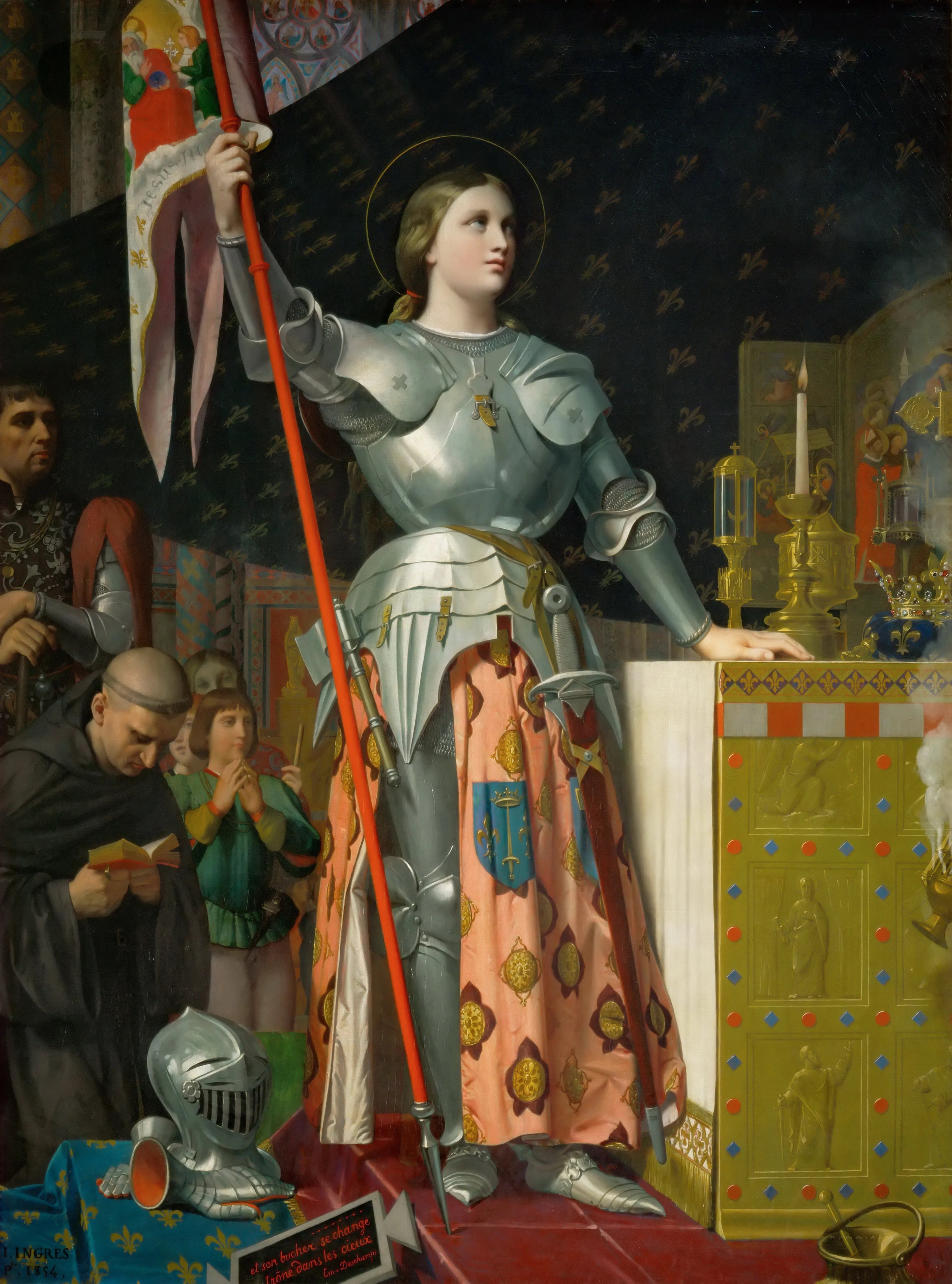Johanka z Arku při korunovaci krále Karla VII. - Jean-Auguste-Dominique Ingres