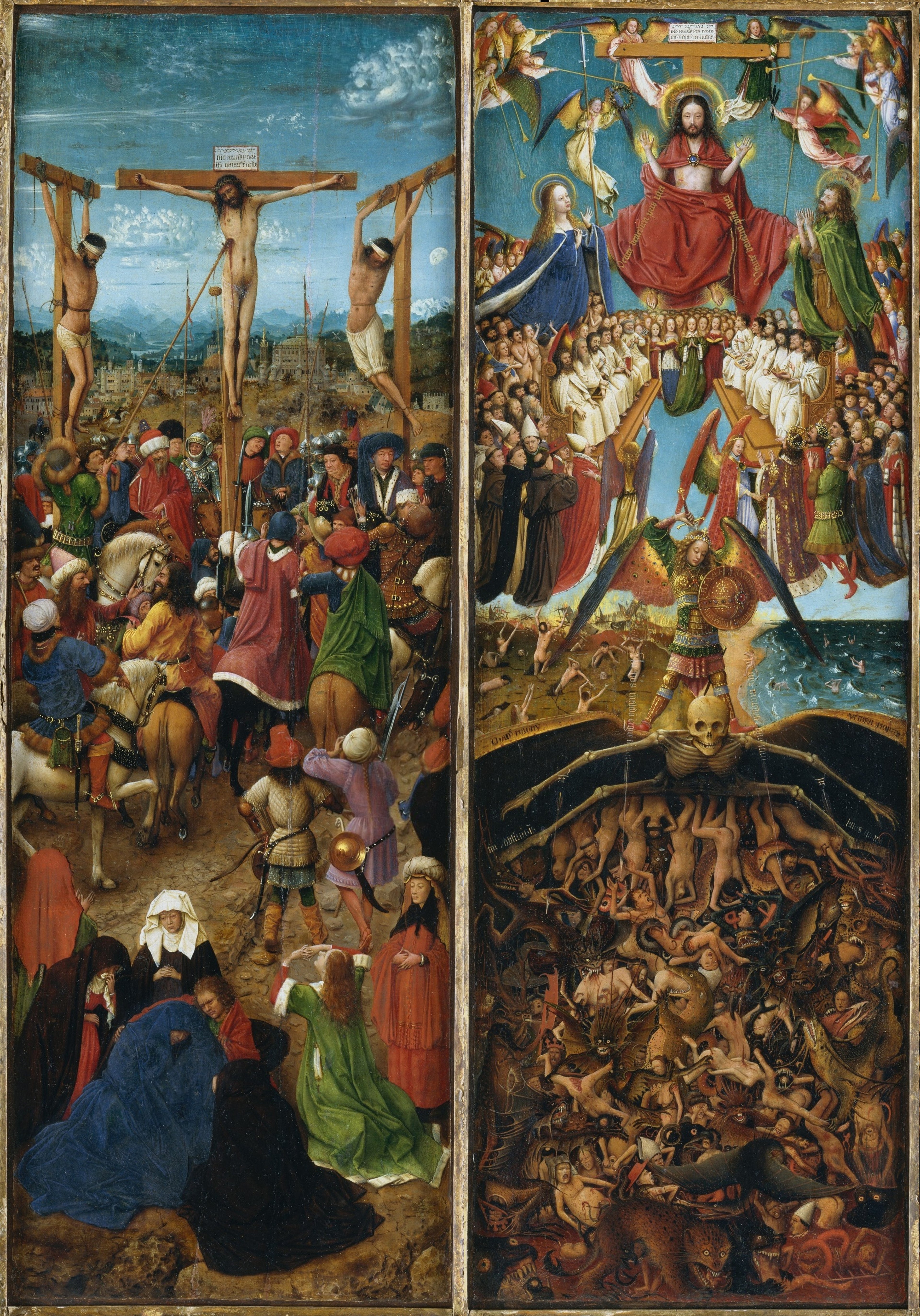 Diptyque de la Crucifixion et du Jugement dernier - Jan van Eyck
